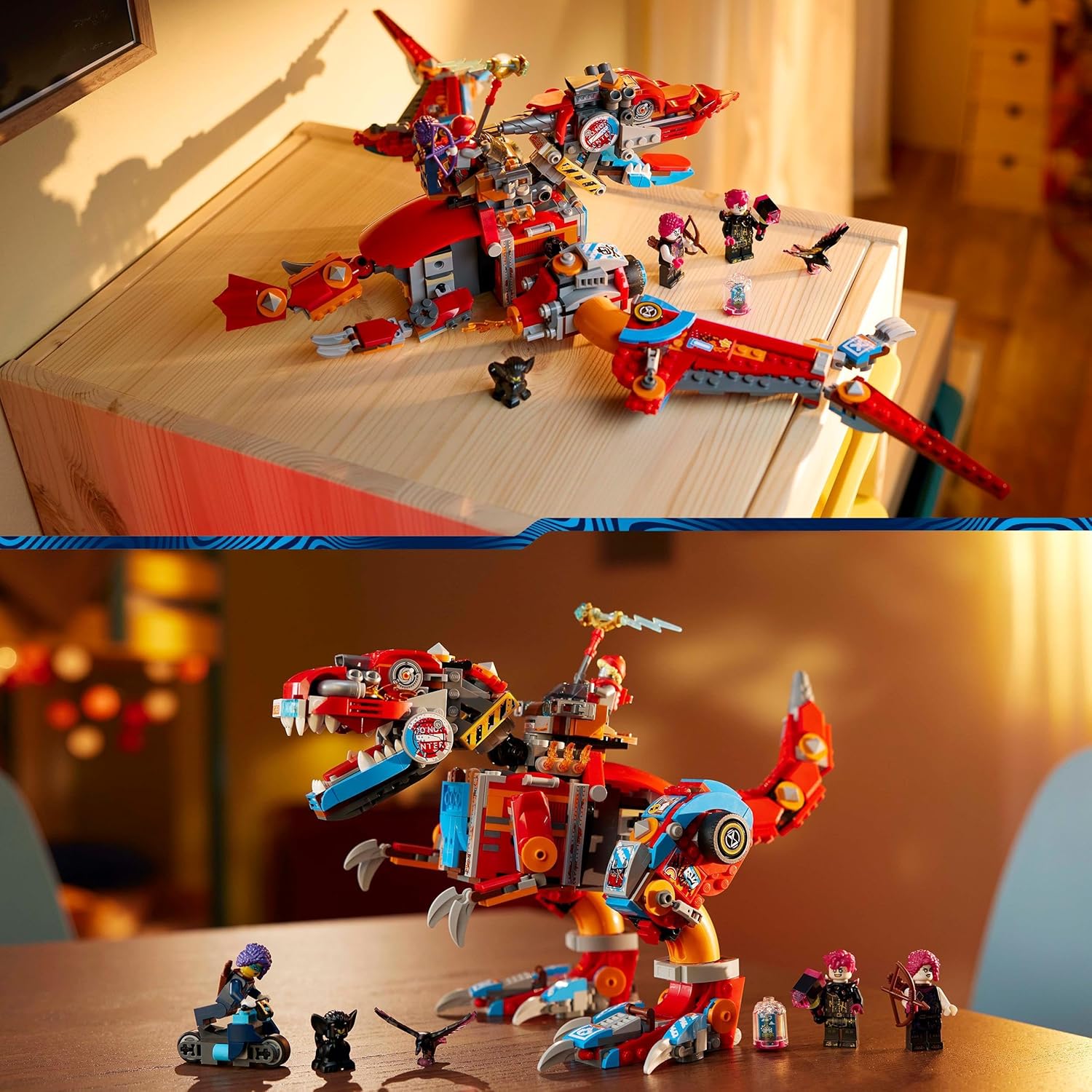 LEGO DREAMZzz Cooper’s Robot Dinosaur C-Rex - Rebuildable T. rex & Pterodactyl Building Set for Ages 9+ 5