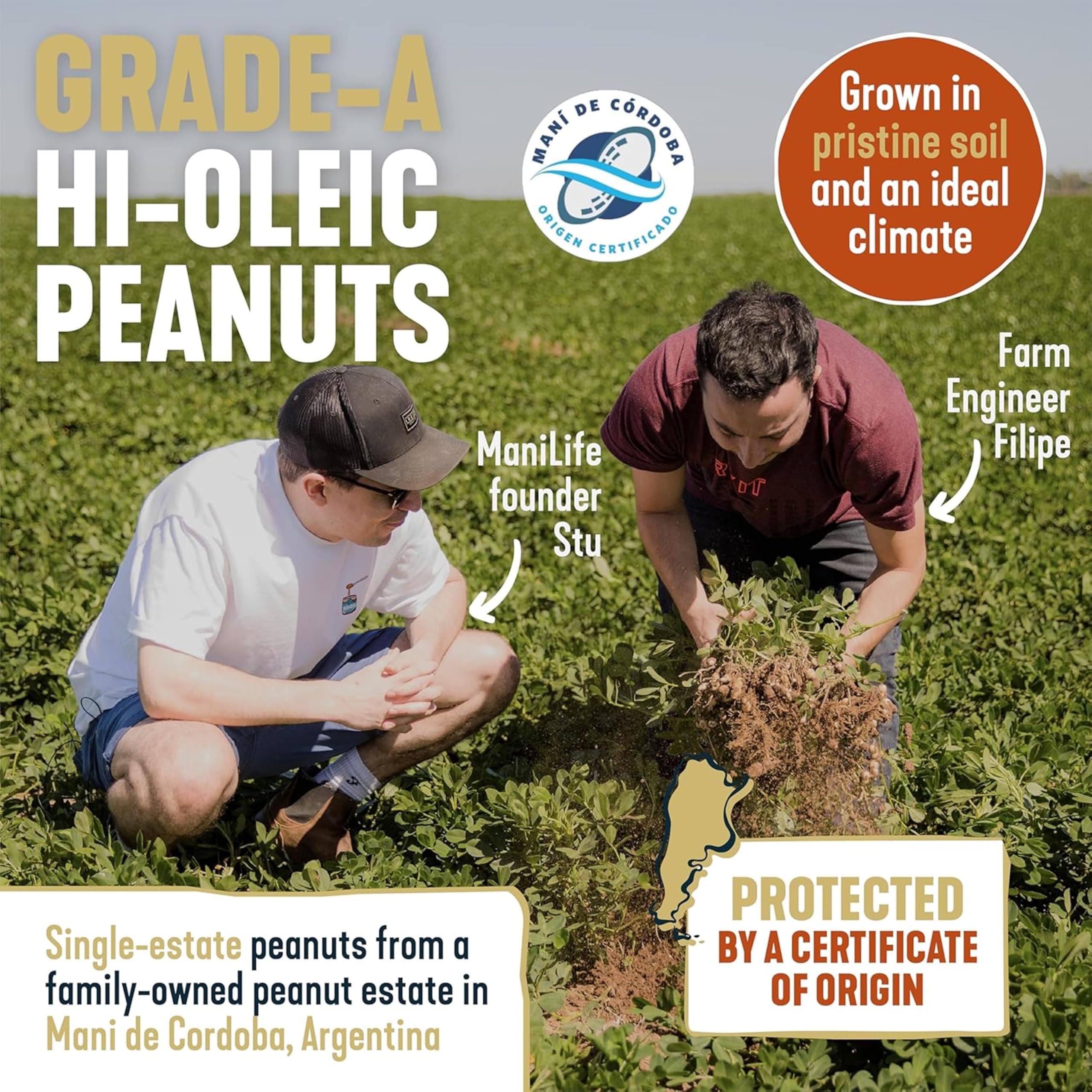 ManiLife Deep Roast Smooth Peanut Butter, 900g - Single Origin Argentine Peanuts, No Palm Oil, No Added Sugar, Vegan 7