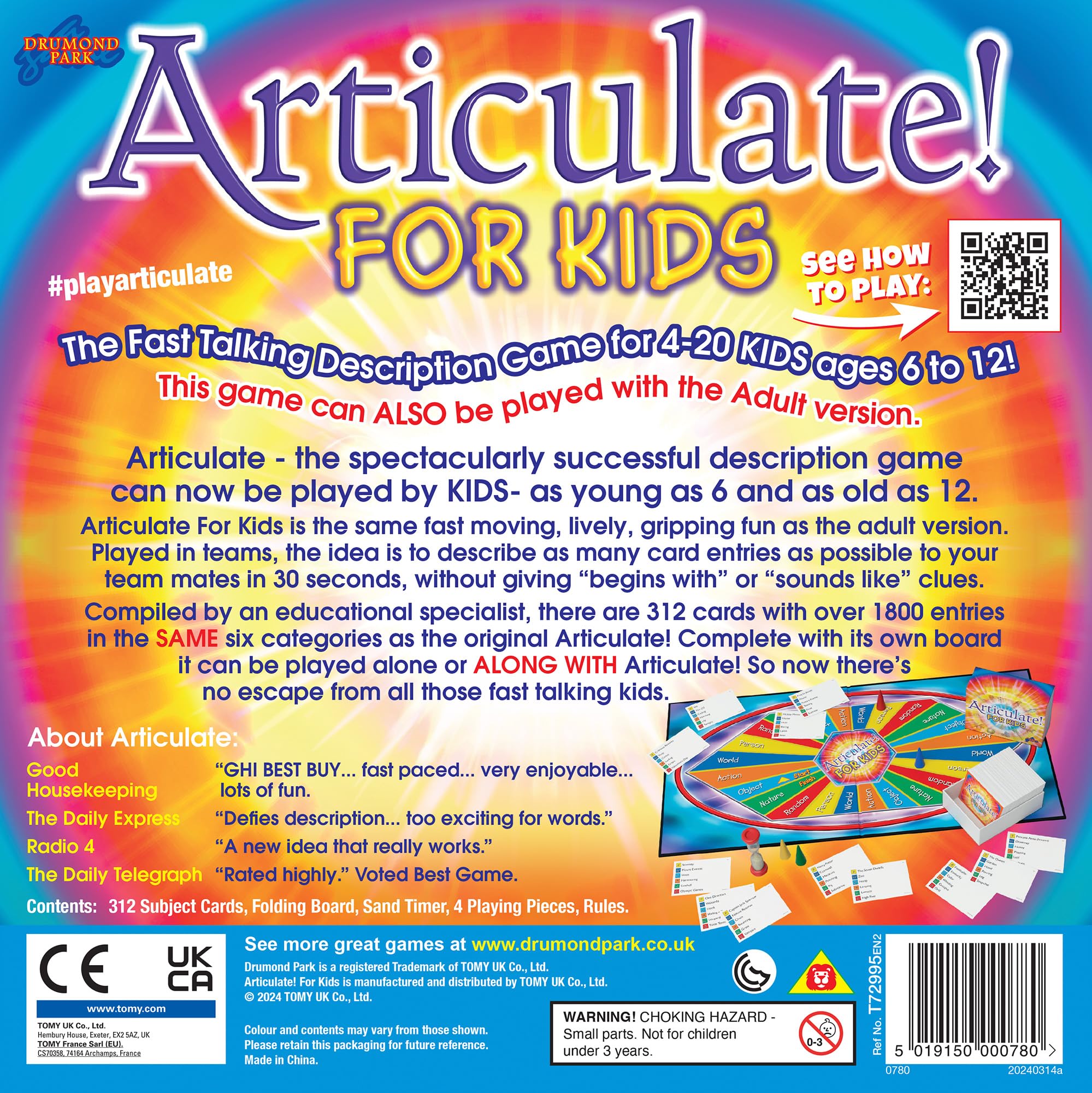 Drumond Park Articulate! for Kids Family Board Game - Fast Talking Description Game for Children 6+ 10