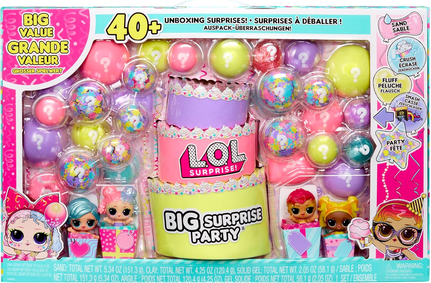 L.O.L. Surprise! Big Collectible Dolls - 40+ Surprises with 5 Unboxing Experiences