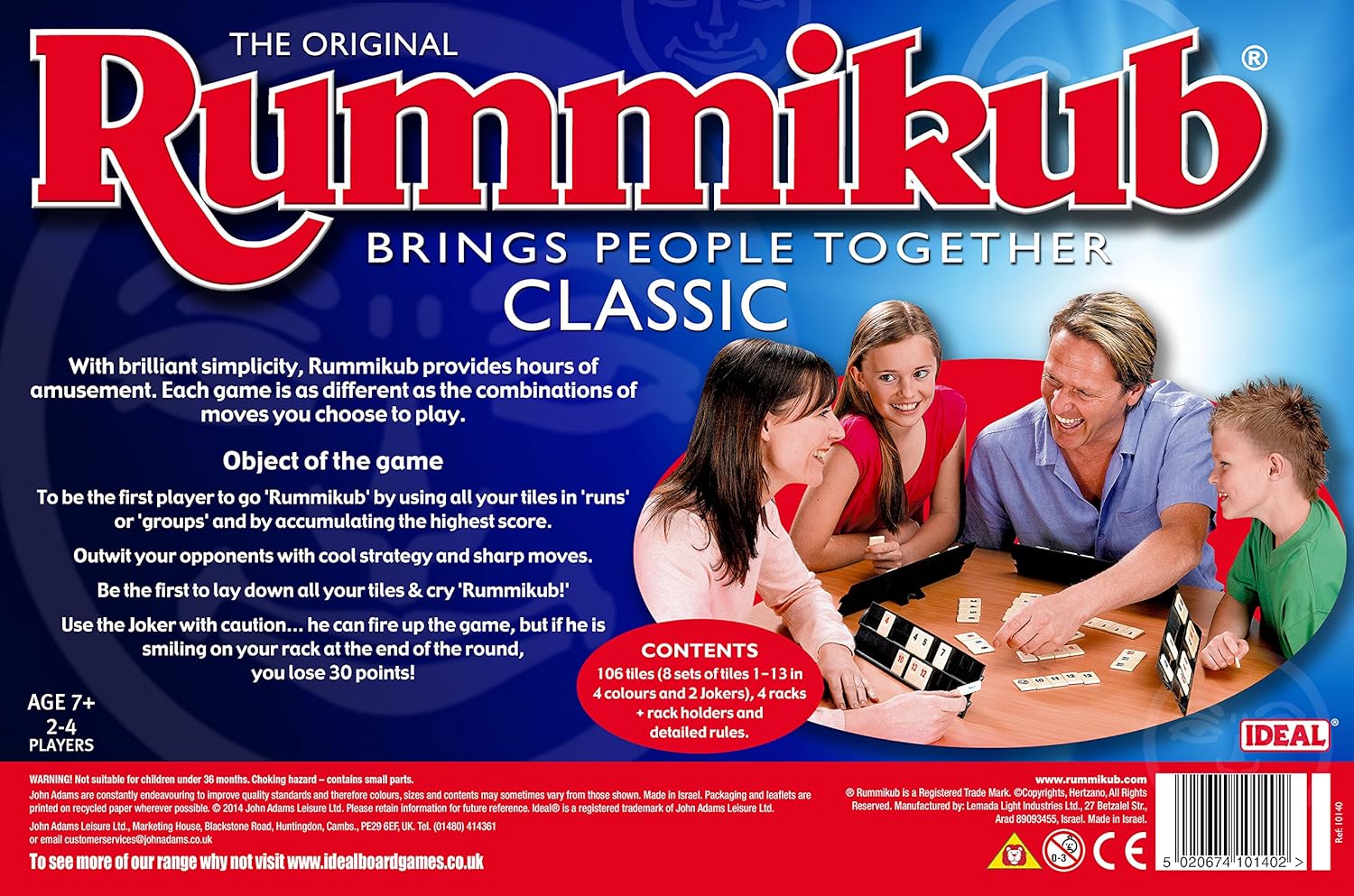 Ideal Rummikub Classic Numbers Strategy Game 5