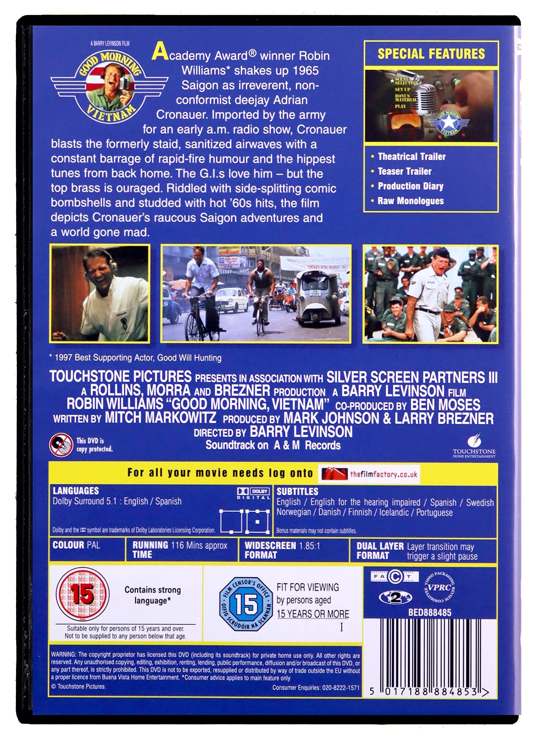 Good Morning, Vietnam (1987) - Special Edition [DVD] 3