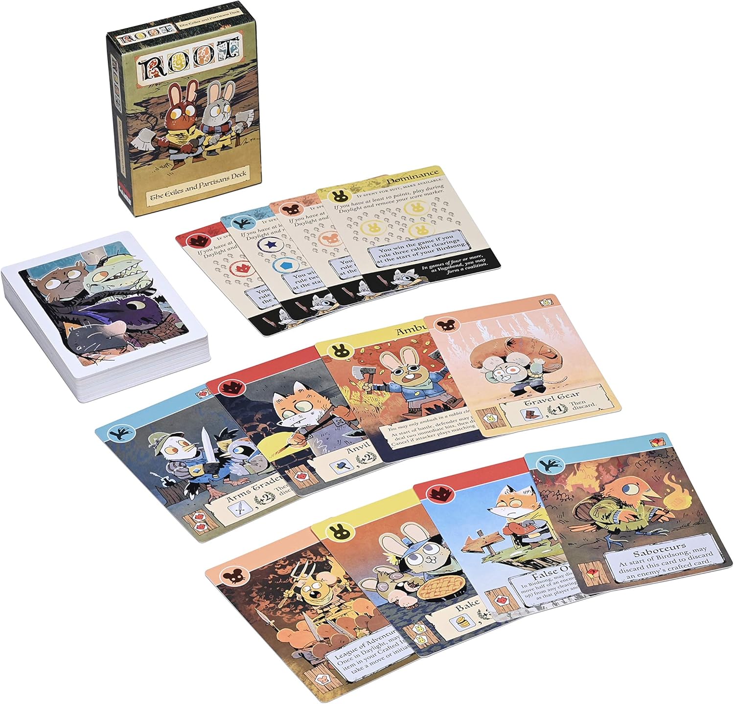 Leder Games Root: The Exiles and Partisans Deck (LED01004) 2