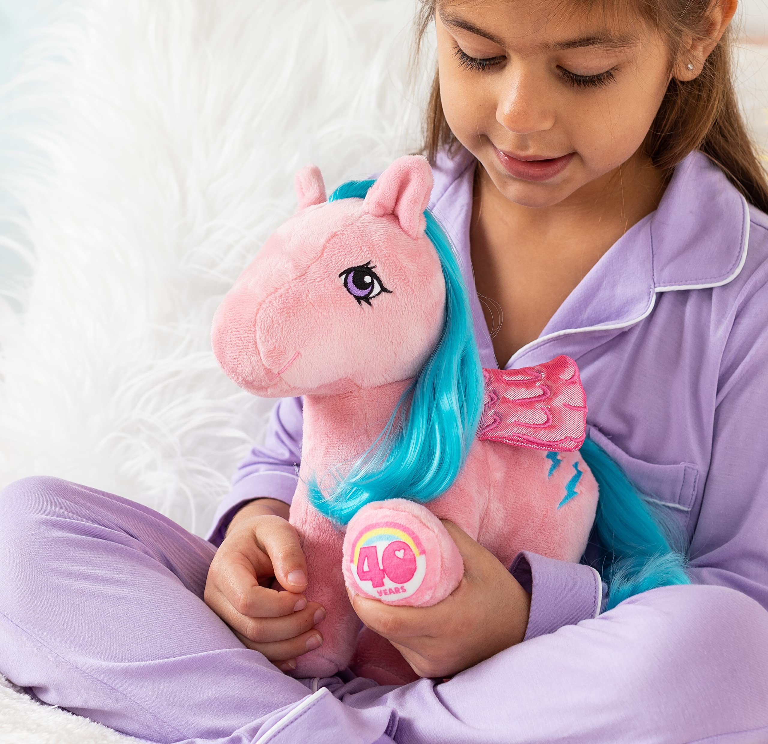 My Little Pony 40th Ann Retro Plush Firefly - Vintage Collectible Unicorn Pony for Kids 3+ 5