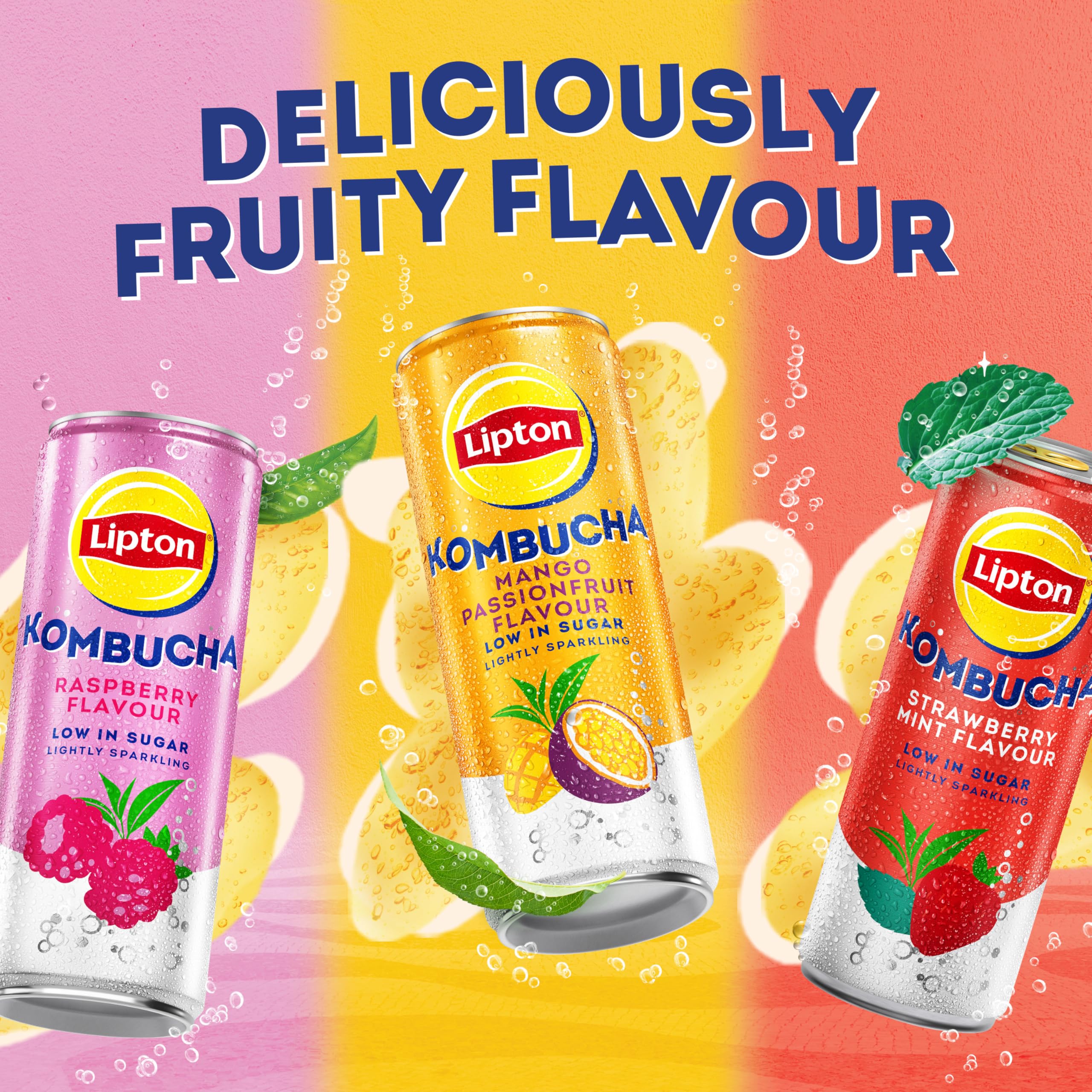 Lipton Kombucha Mango & Passion Fruit, 250ml (Pack of 4) 6