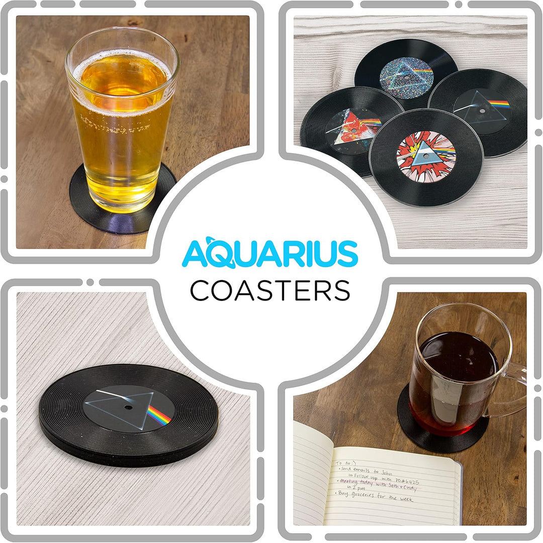 AQUARIUS - Pink Floyd Vinyl Coaster Set Home Decor