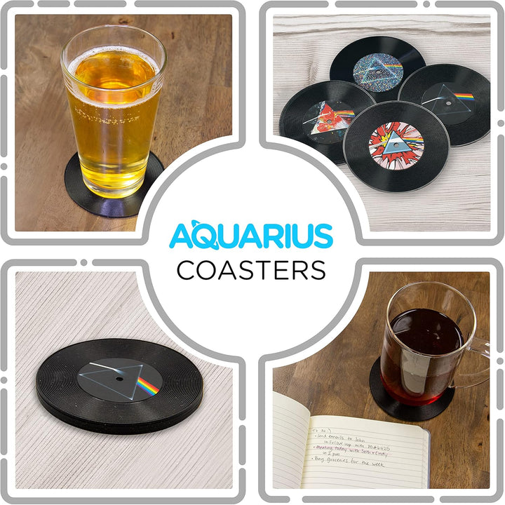 AQUARIUS - Pink Floyd Vinyl Coaster Set Home Decor