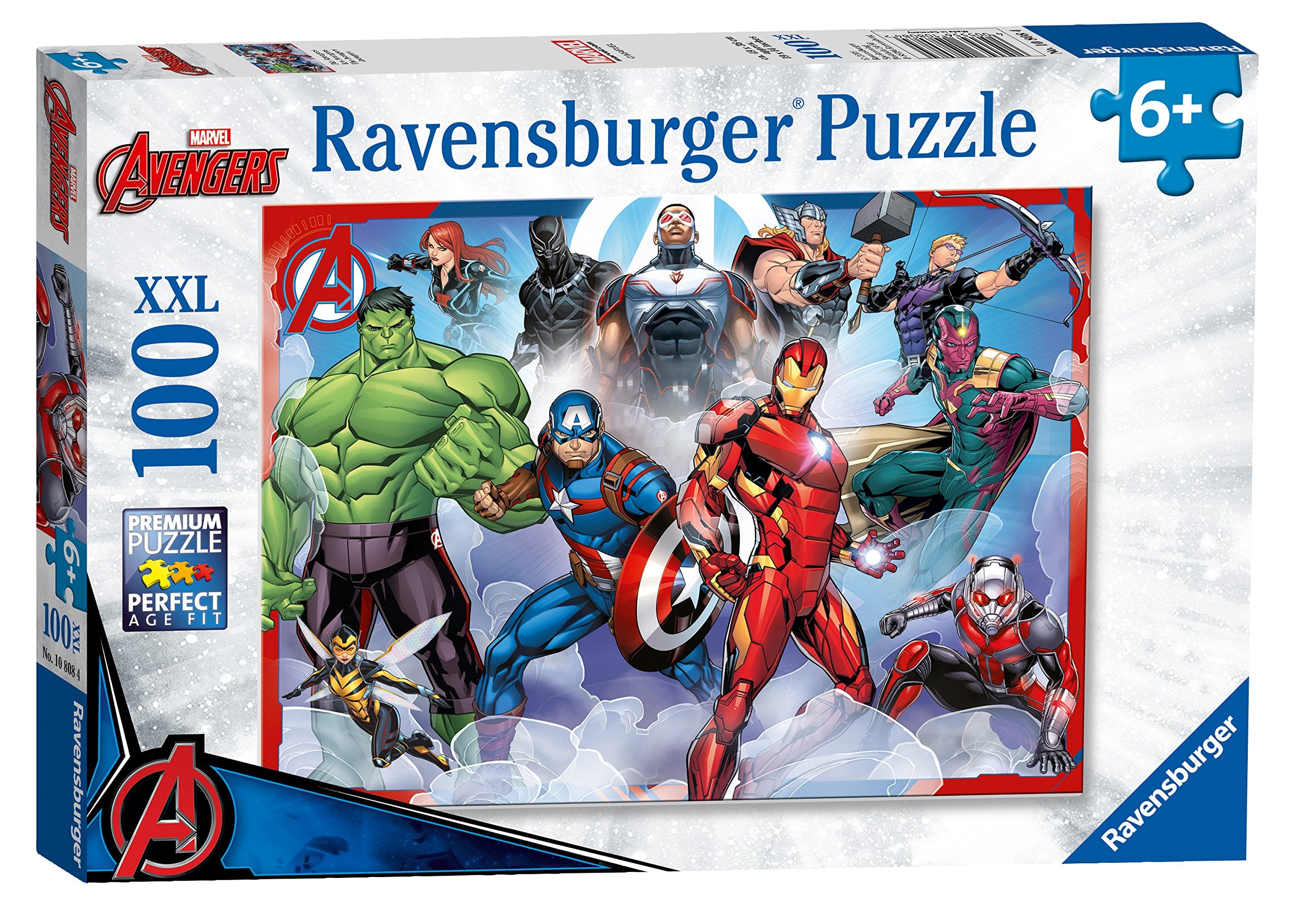 Ravensburger Marvel Avengers 100-Piece Jigsaw Puzzle with Extra Large Pieces for Kids 6 Years and Up