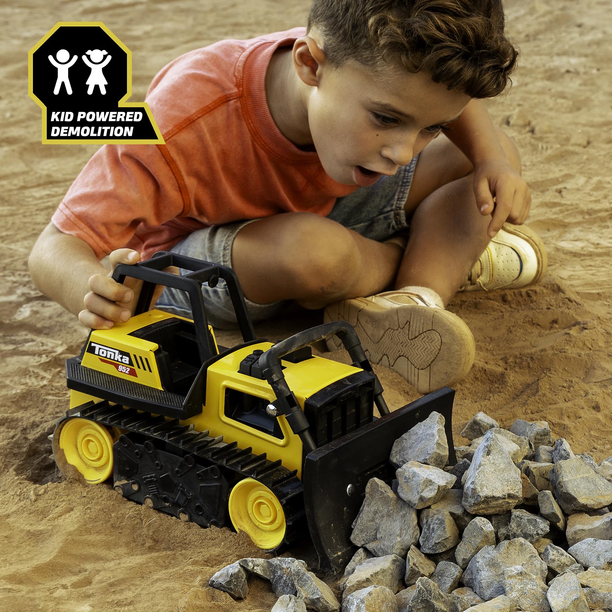 Tonka Steel Classics Bulldozer - Durable Steel Construction Vehicle for Kids 3+ 7
