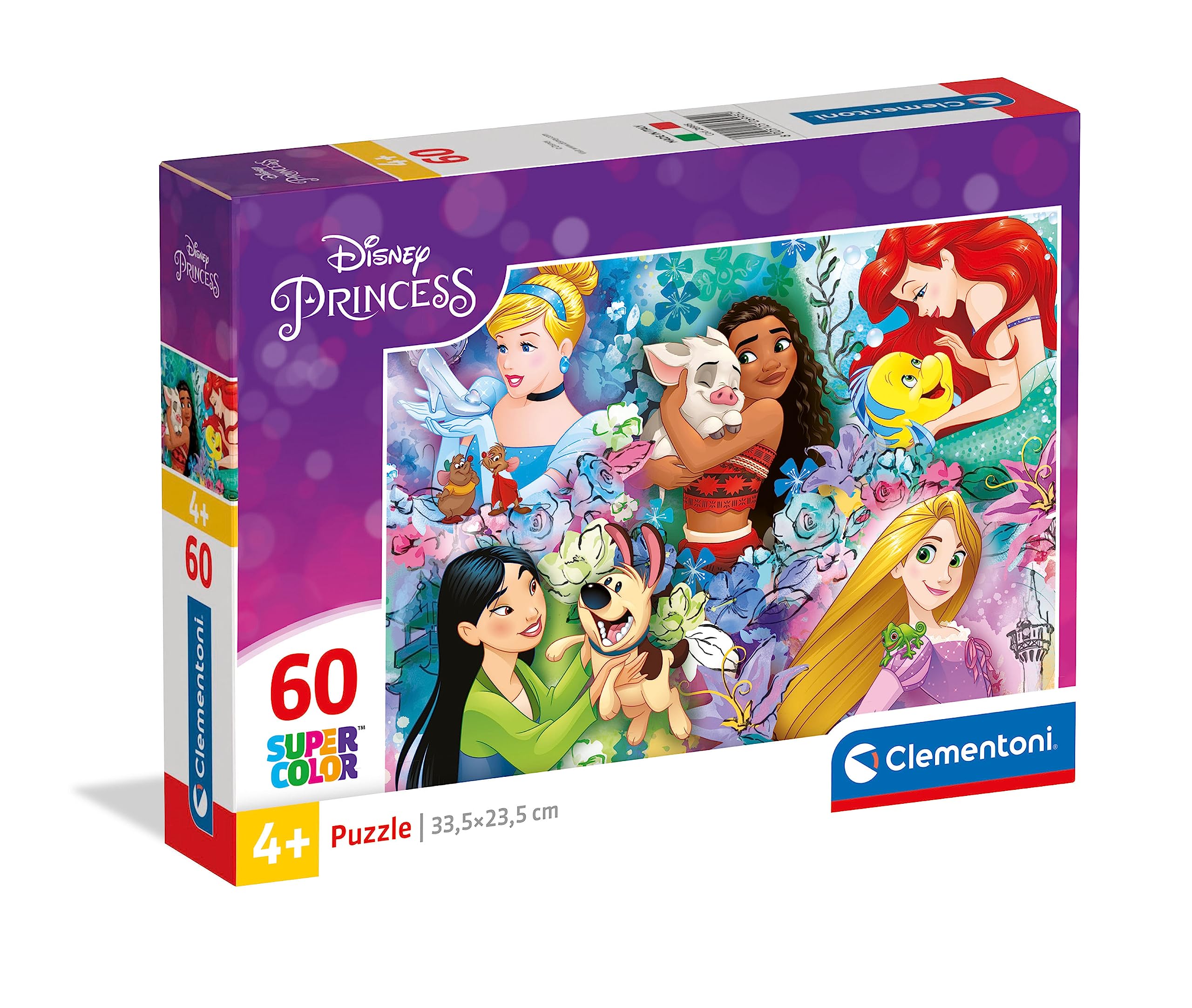 Clementoni Disney Princess 60-Piece Puzzle - SuperColor Educational Jigsaw for Kids 5+ 4