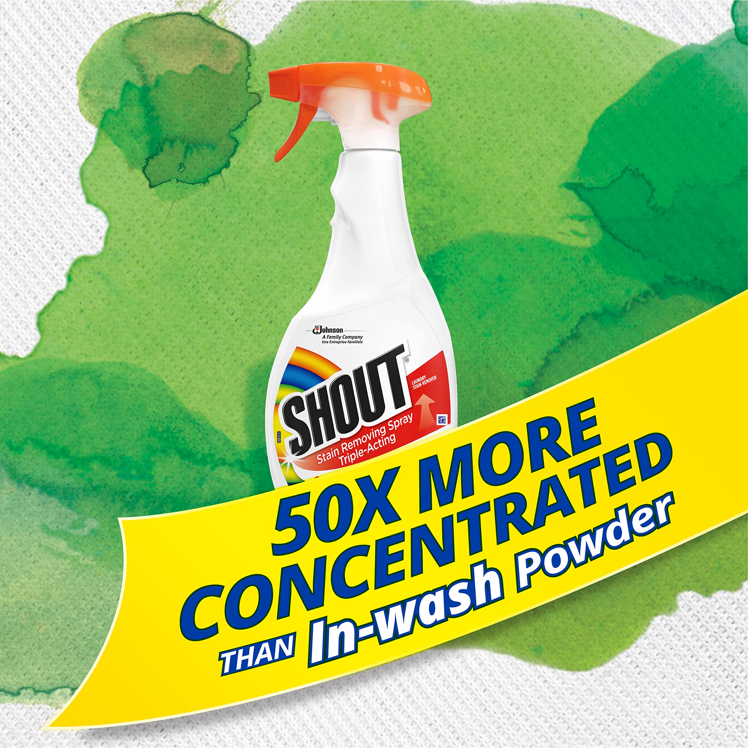 SHOUT Triple-Acting Stain Removing Spray - Fresh Scent, Liquid Formula | 500 ml 2