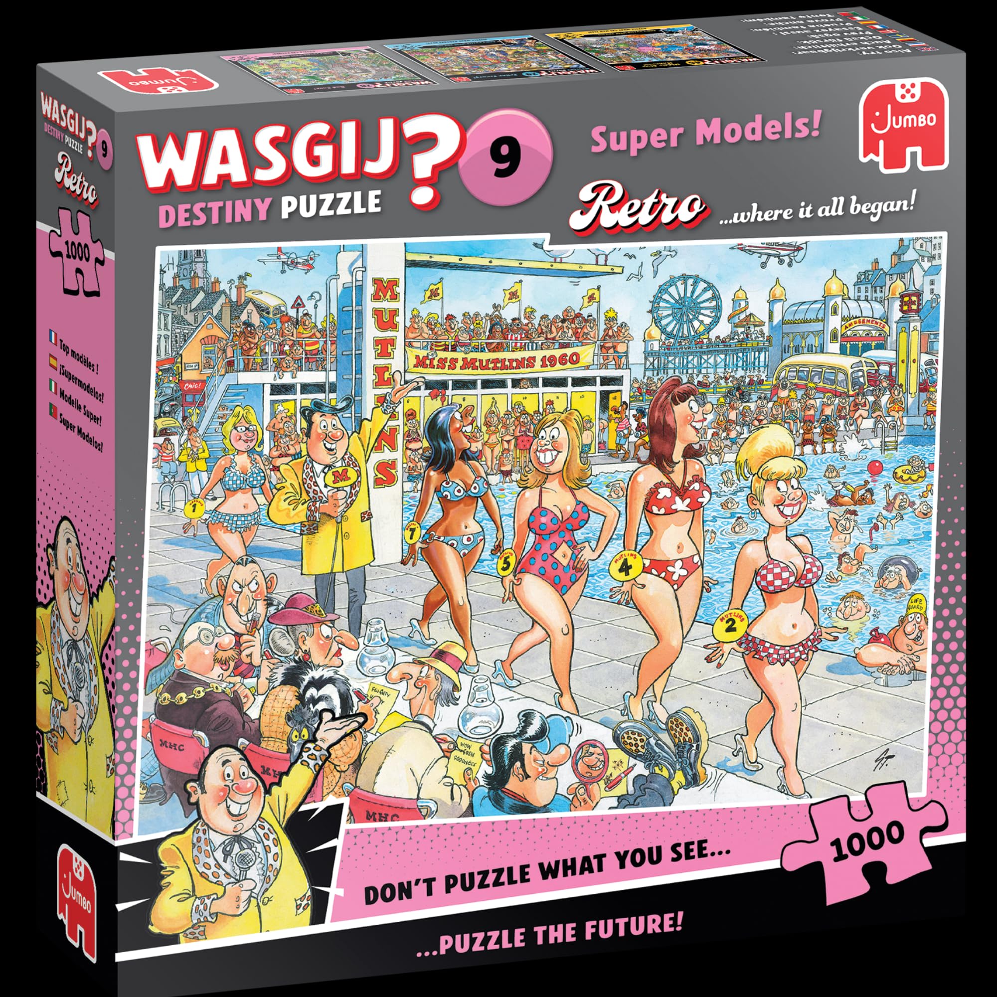 Wasgij Retro Destiny 9: Super Models - 1000 Piece Jigsaw Puzzle for Adults 4
