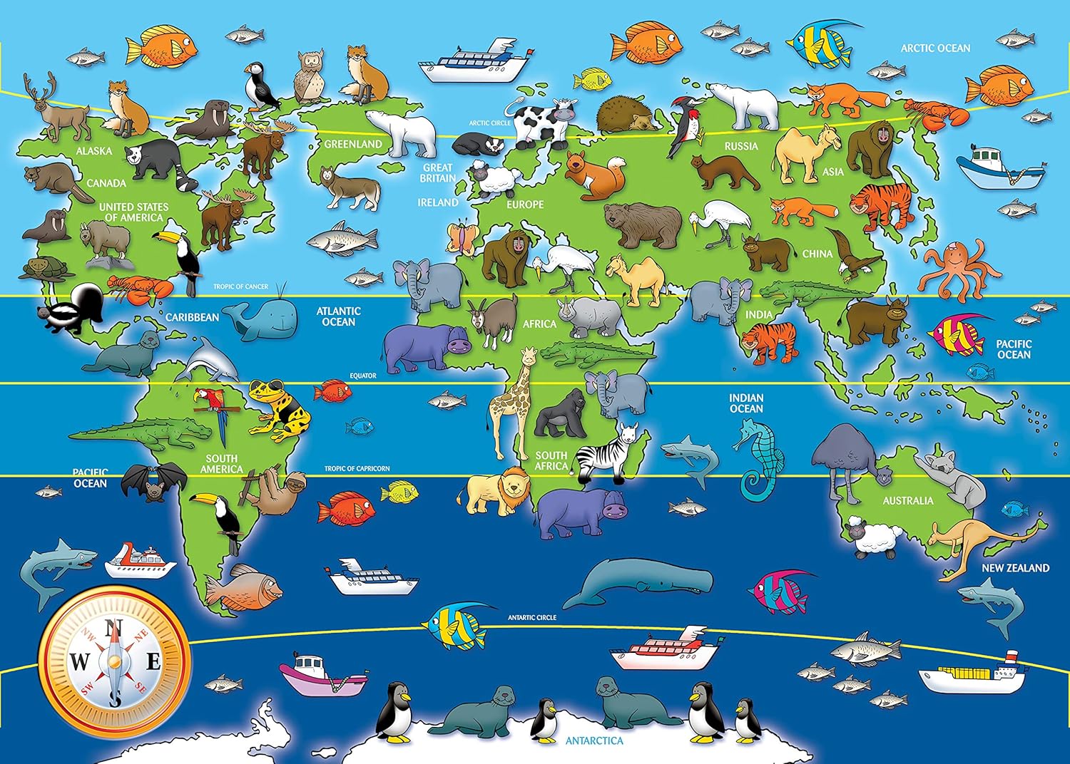 Ravensburger Animals of the World 60-Piece Jigsaw Puzzle for Kids 4 Years and Up 7