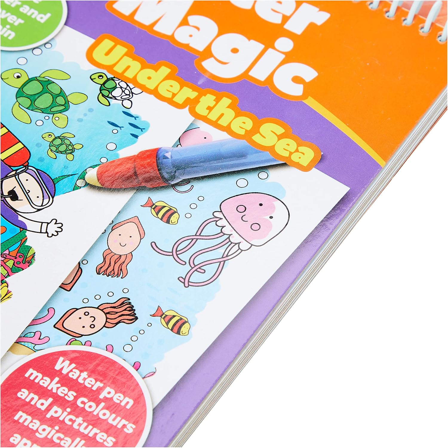 Galt Water Magic - Under the Sea Reusable Colouring Book for Kids 3+ 6