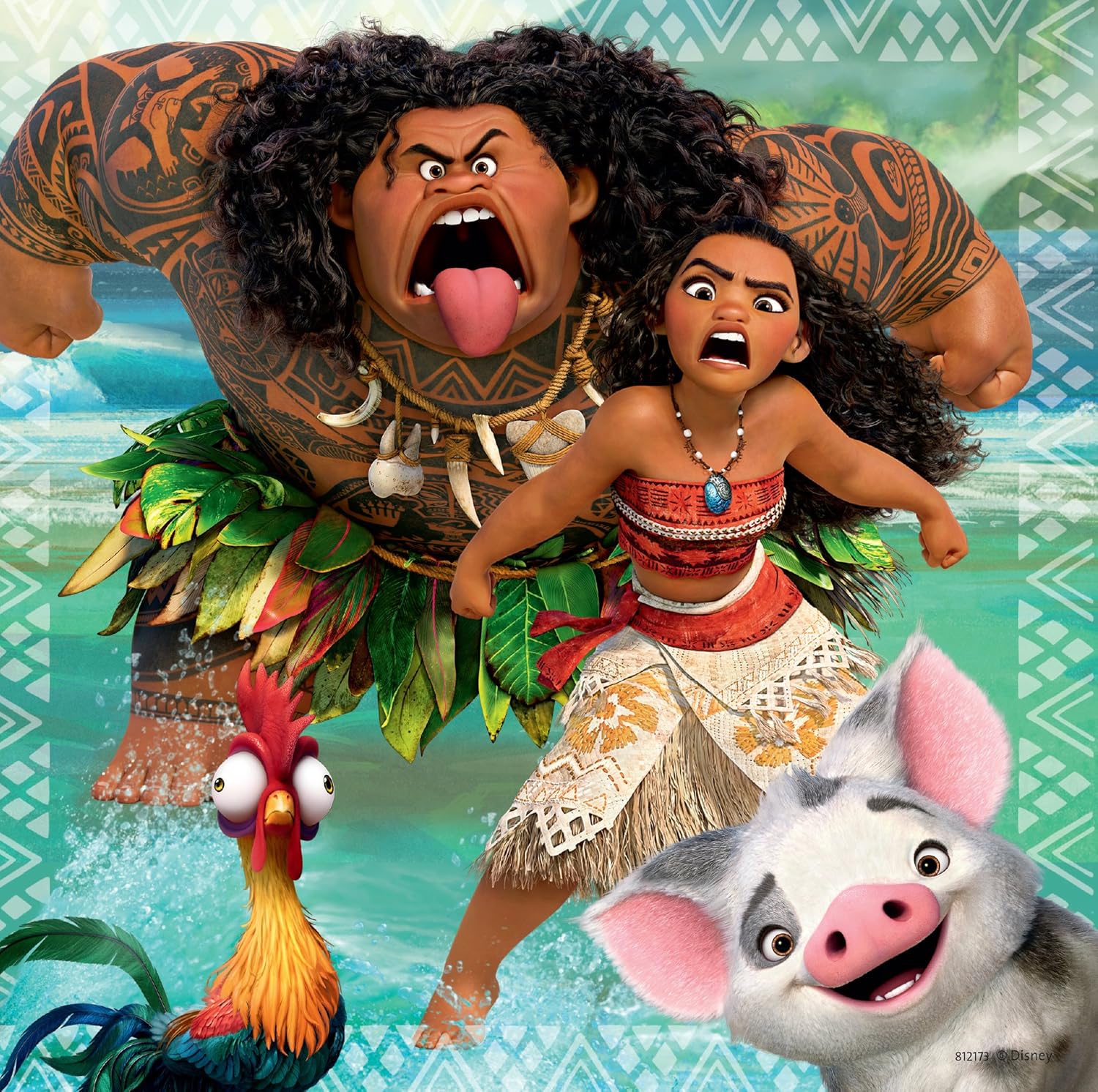 Ravensburger Disney Moana 3x 49-Piece Jigsaw Puzzles - Kids Educational Puzzle Set 6