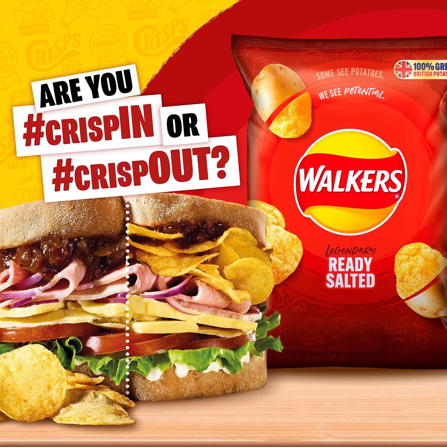 Walkers Ready Salted Multipack Crisps 6x25g 11