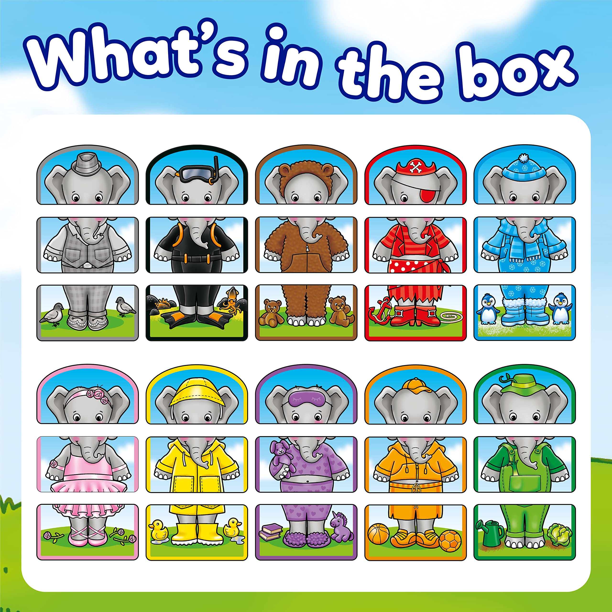 Orchard Toys Dress Up Nelly Card Game for Kids - Colour Matching & Memory Game for Toddlers 2+ 4