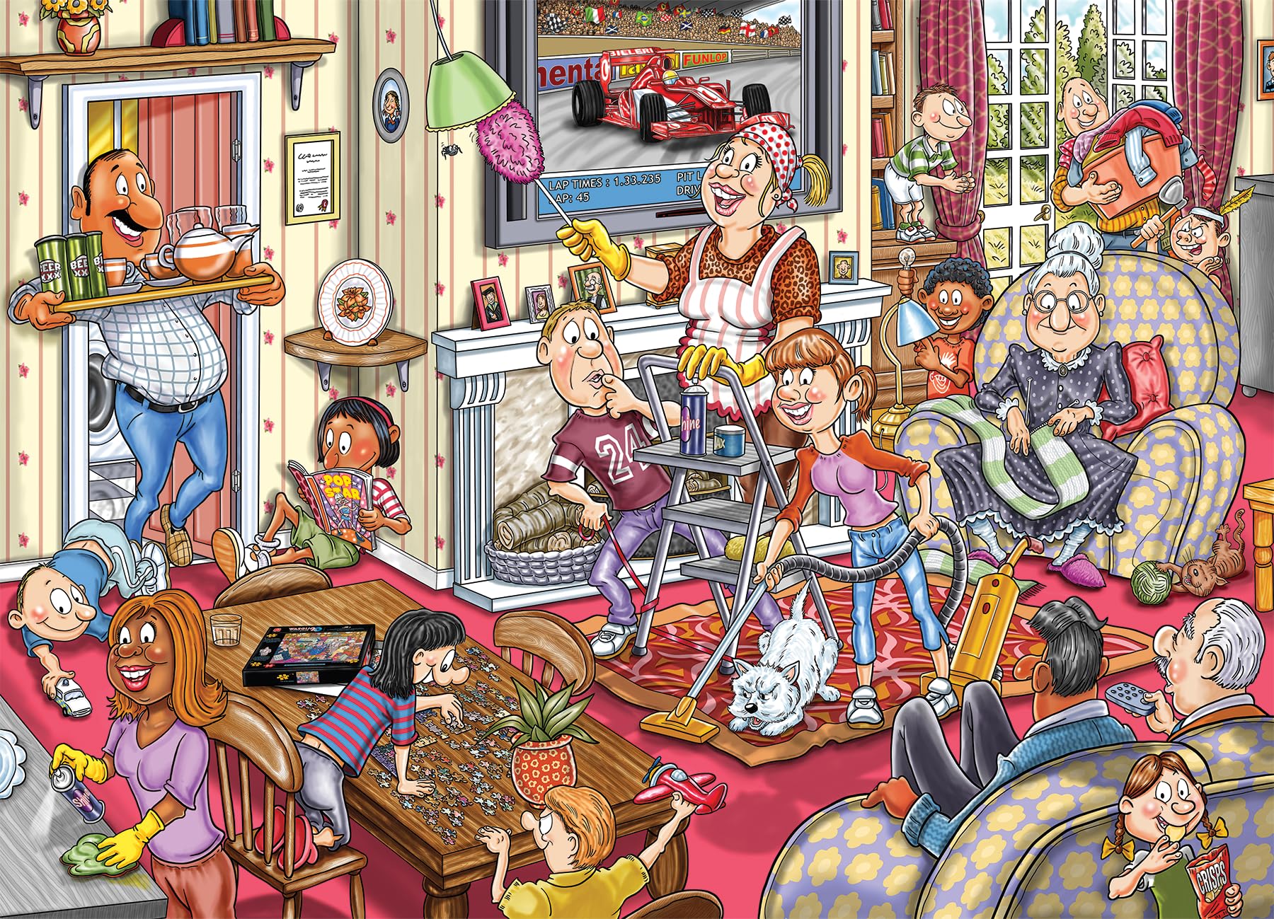 Wasgij Retro Mystery 10, Spring has Sprung! - 1000 Piece Adults Jigsaw Puzzle
