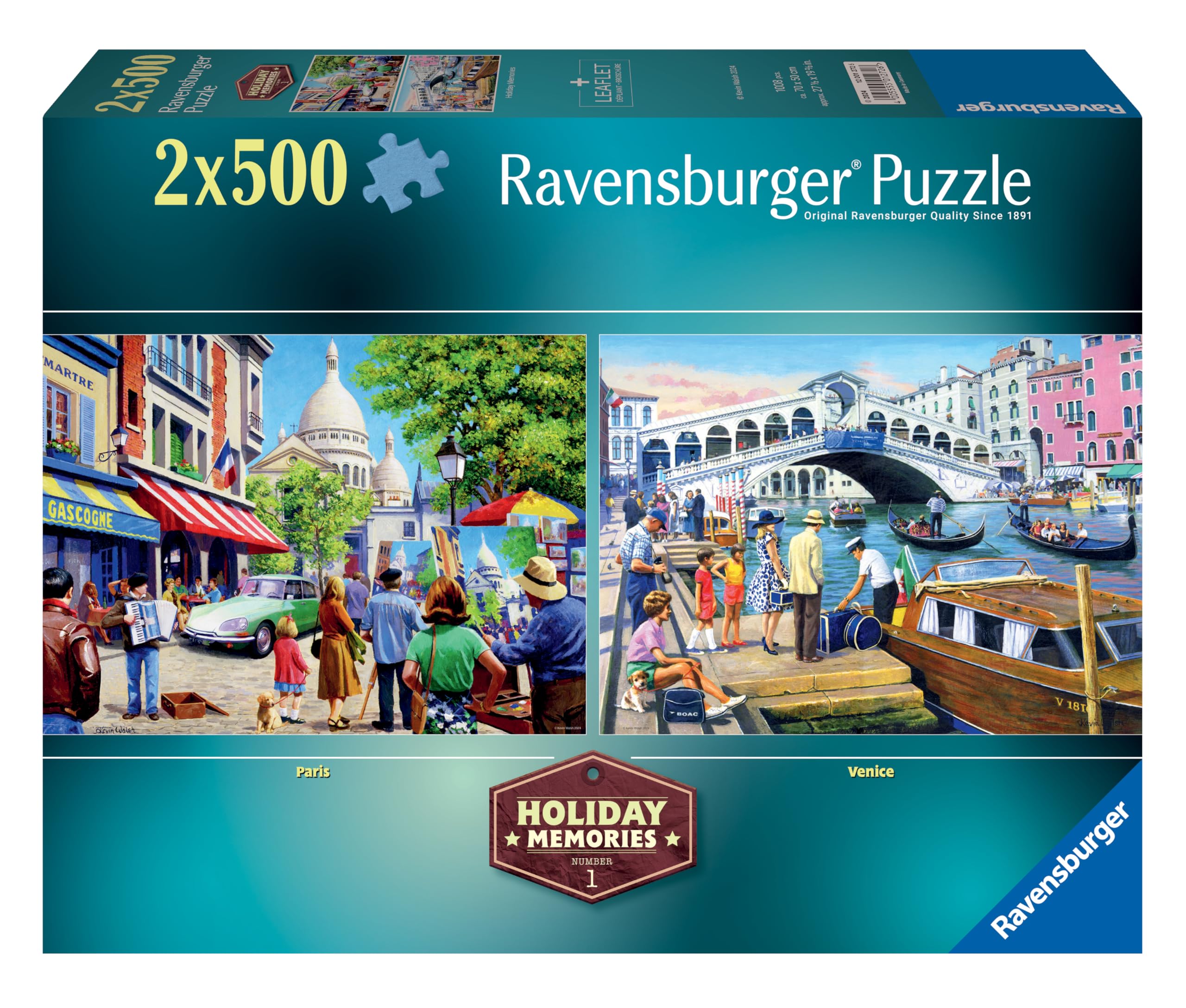 Ravensburger Holiday Memories 2x 500 Piece Jigsaw Puzzle for Adults and Kids 10+