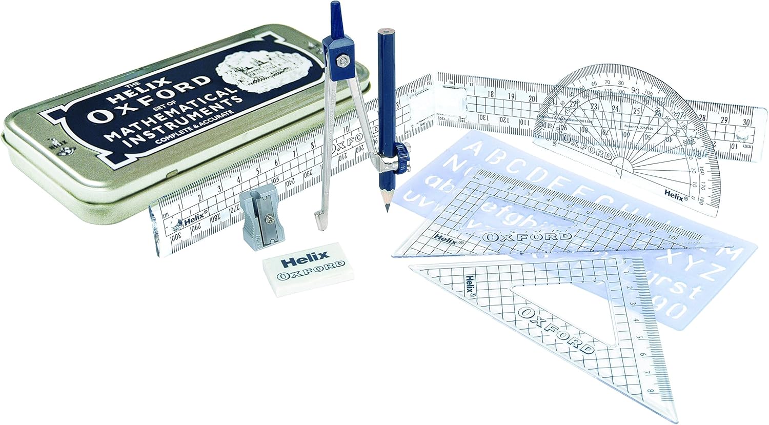 Helix Oxford Premium Maths Set Geometry Set