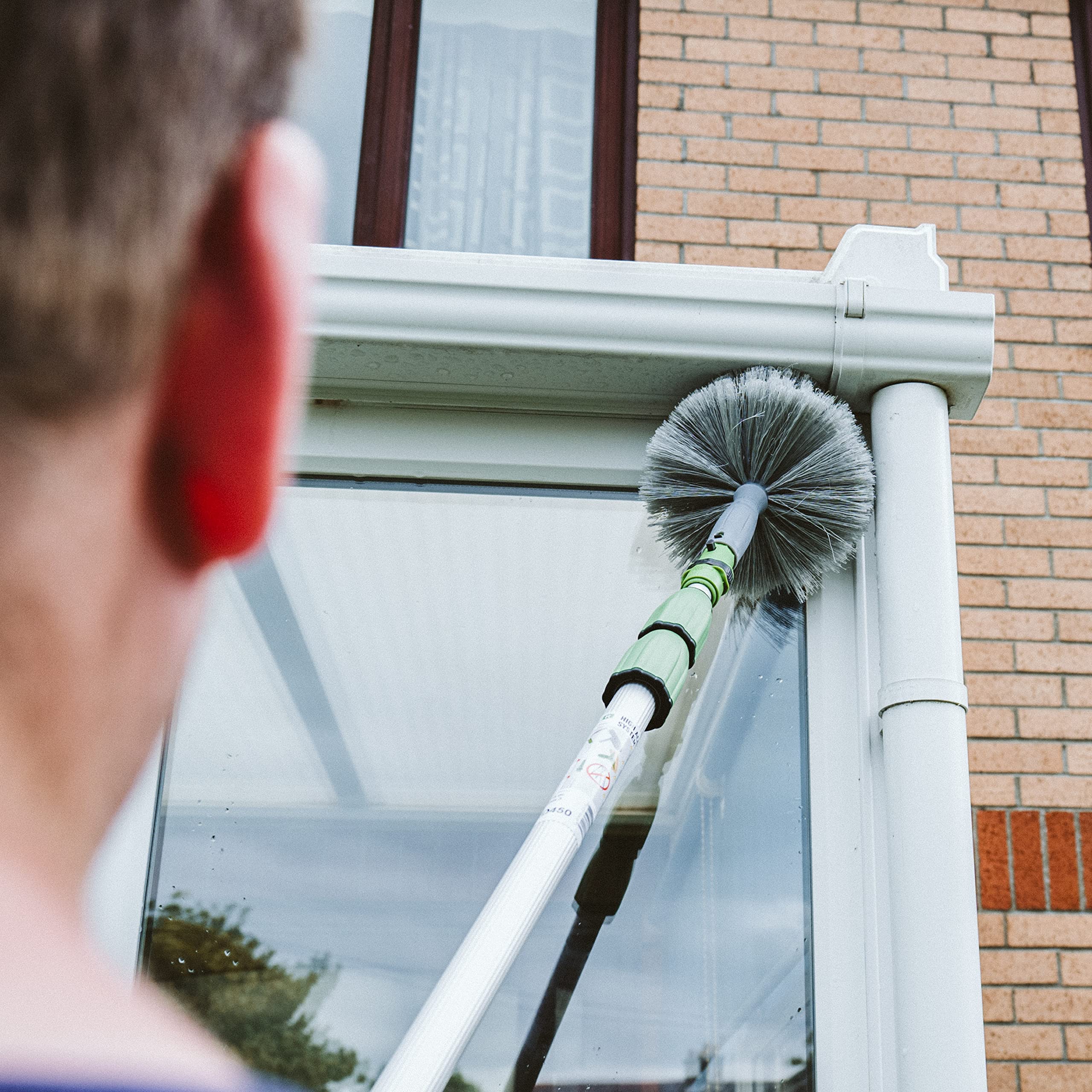 Unger StarDuster Cobweb Brush - Grey Dome-Shaped Duster for Walls, Corners & Ceilings 8