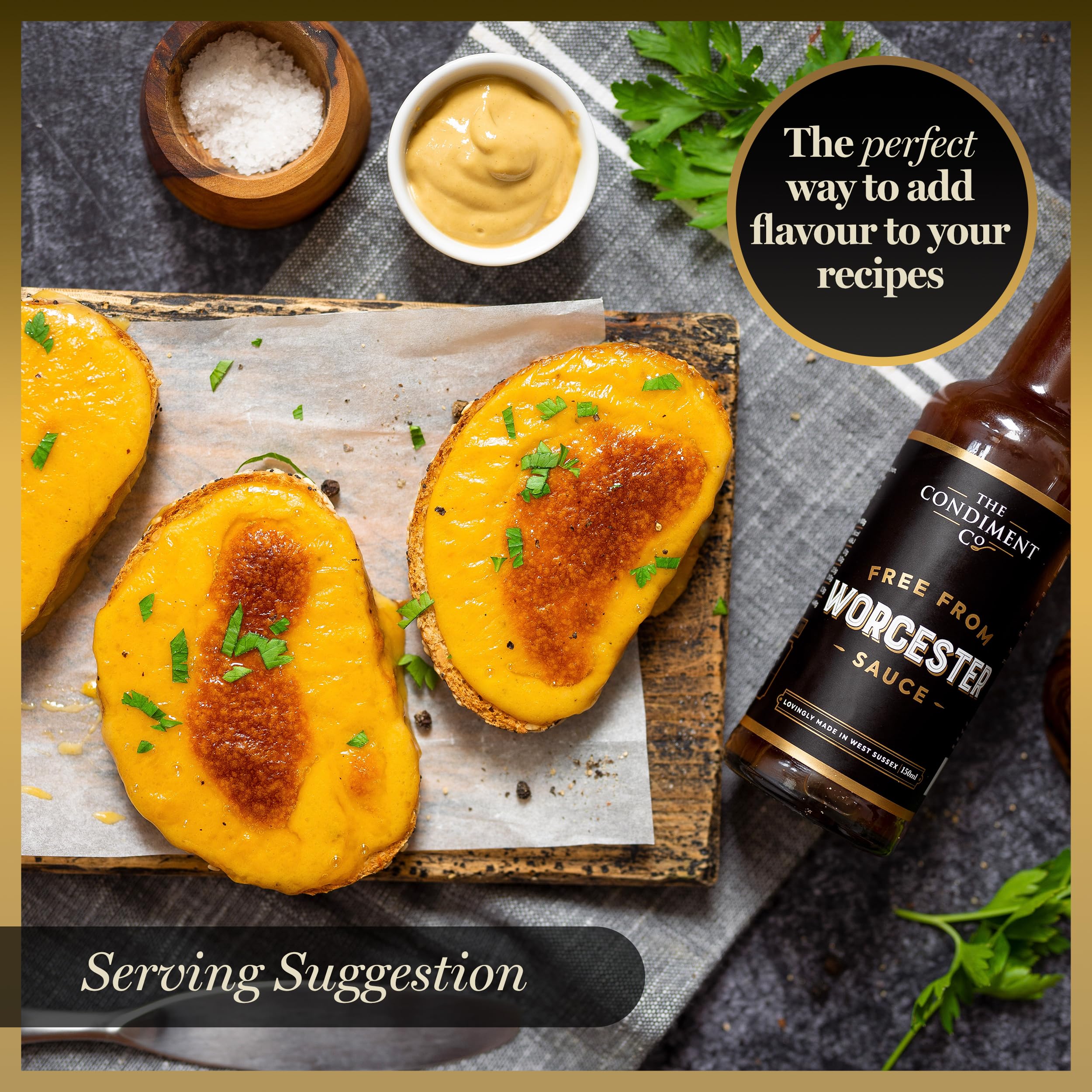 The Real Condiment Co. - Free From Worcester Sauce 155g 5