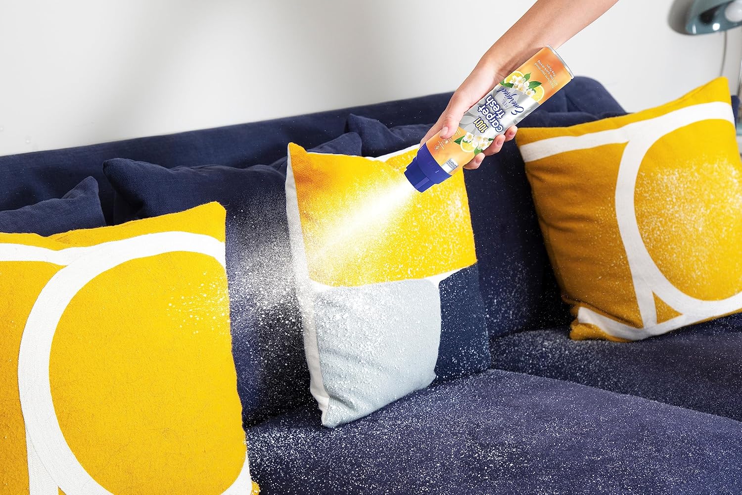 1001 Carpet Fresh Feel Energized 300ml Can - Invigorating Lemon Scent for Carpets & Upholstery 5