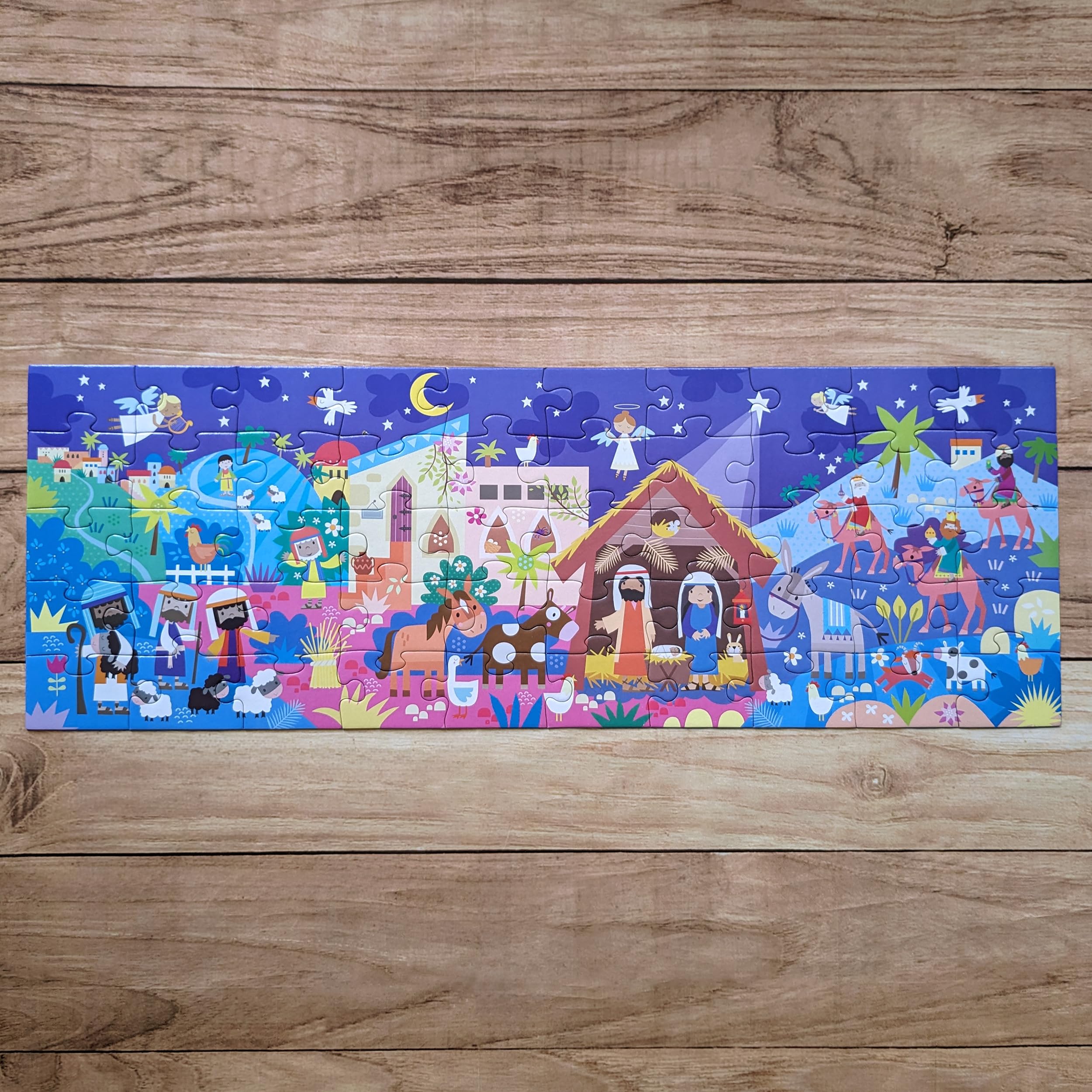 North Parade Publishing BIPZ03 The Nativity Bible Stories Jigsaw Puzzle - 50-Piece Educational Puzzle for Young Children 13