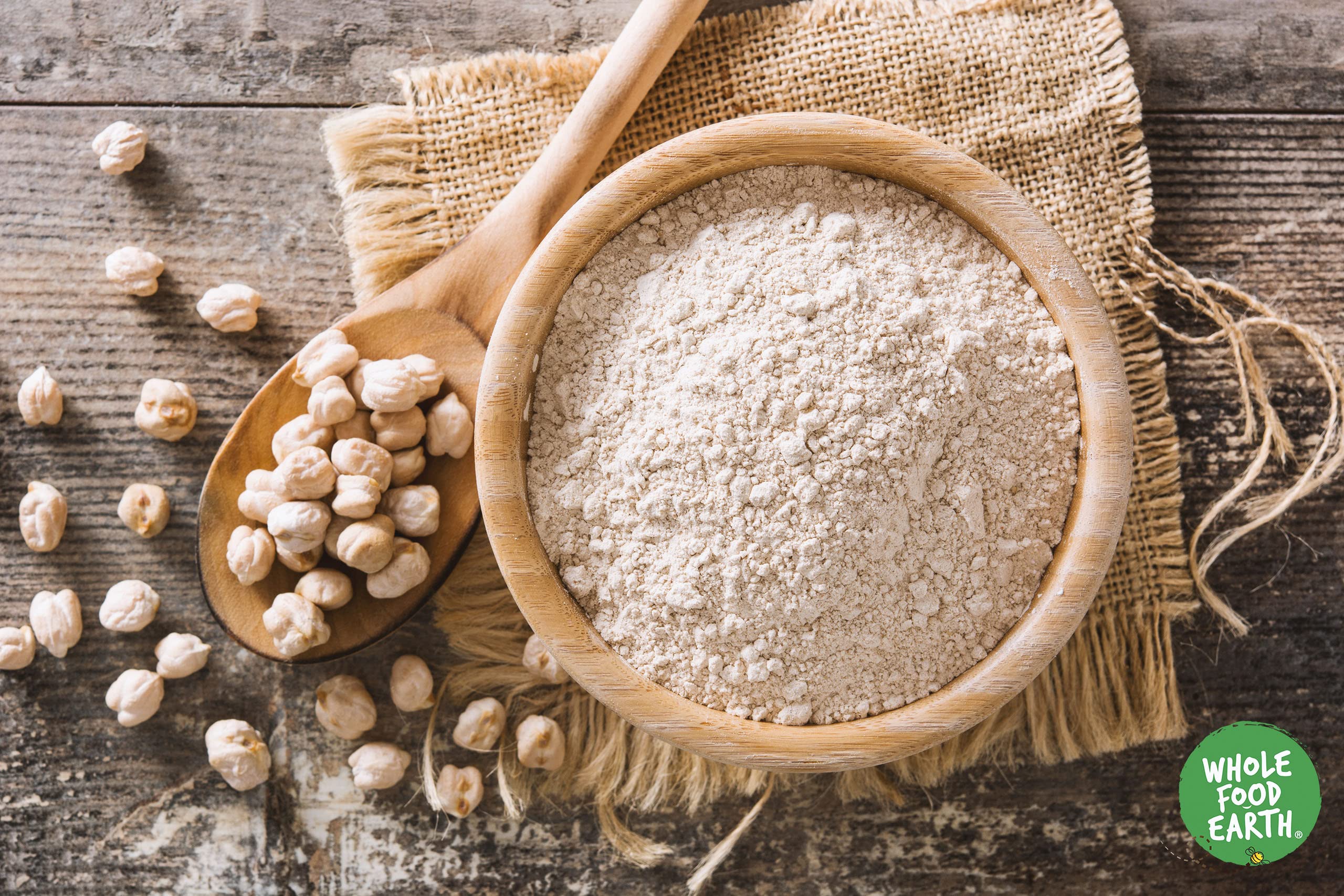 Wholefood Earth Organic Chickpea Flour (Gram Flour) - 500g 5