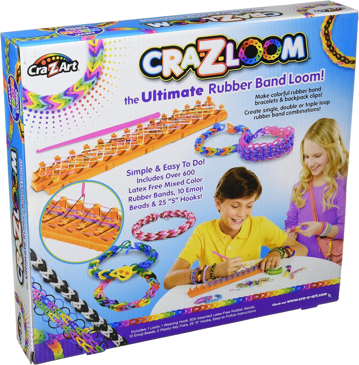 Cra-Z-Loom Ultimate Rubber Band Loom - 638-Piece Craft Kit for Ages 8+ 10