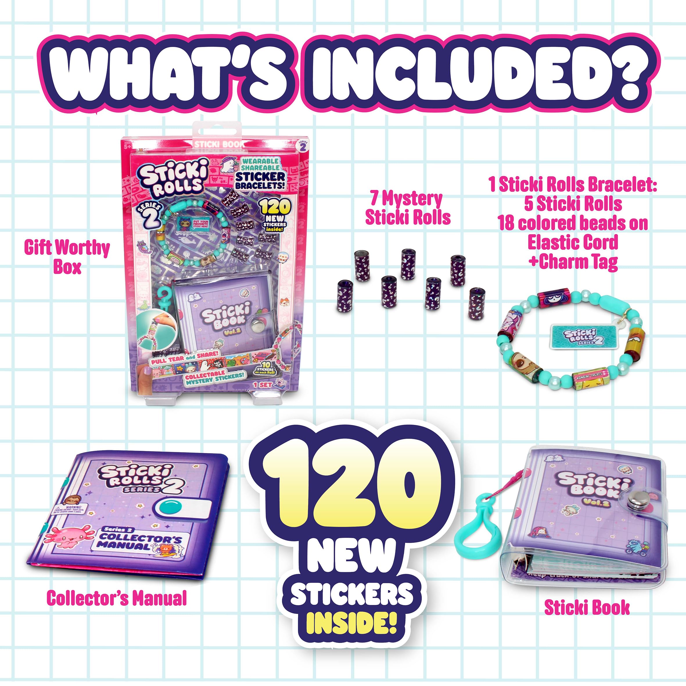 Sky Castle Sticki Rolls Series 2 - Wearable & Shareable Holographic Sticker Book 4