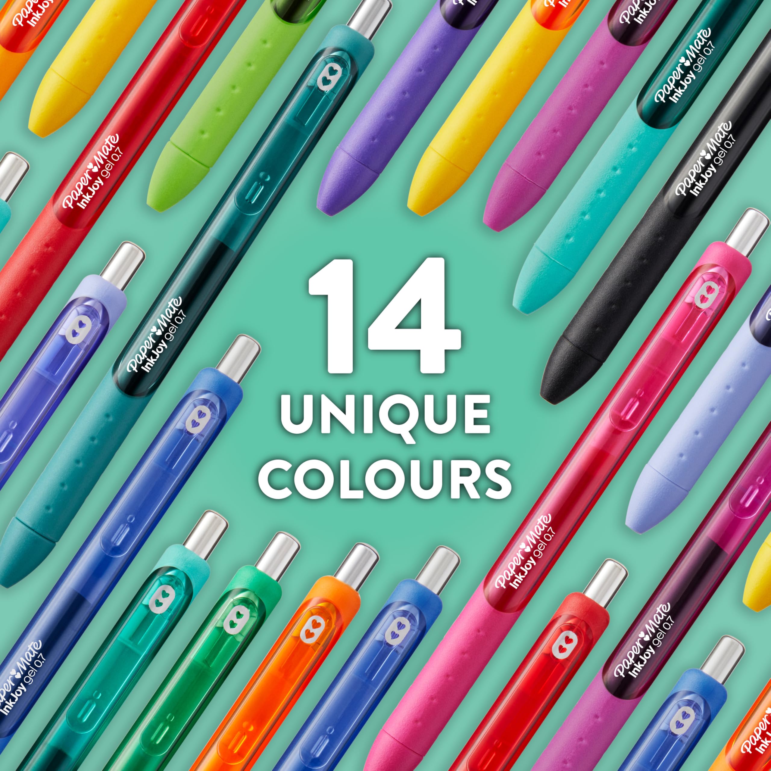 Paper Mate InkJoy Gel Pens - 14 Assorted Vibrant Ink Colours | Quick-Drying Ink | Comfort Grip 6
