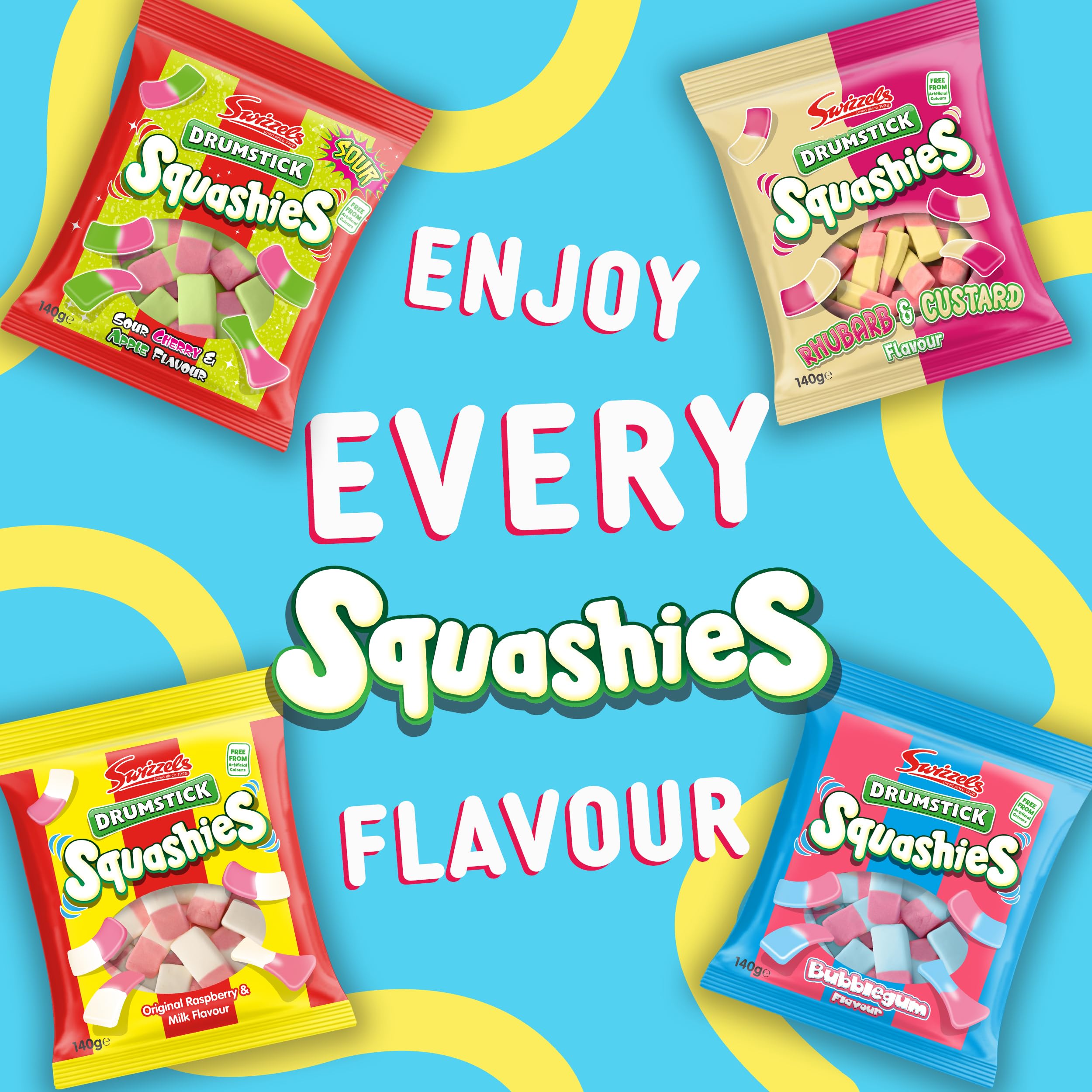 Swizzels Drumstick Squashies - Raspberry and Milk Flavour Sweets 6