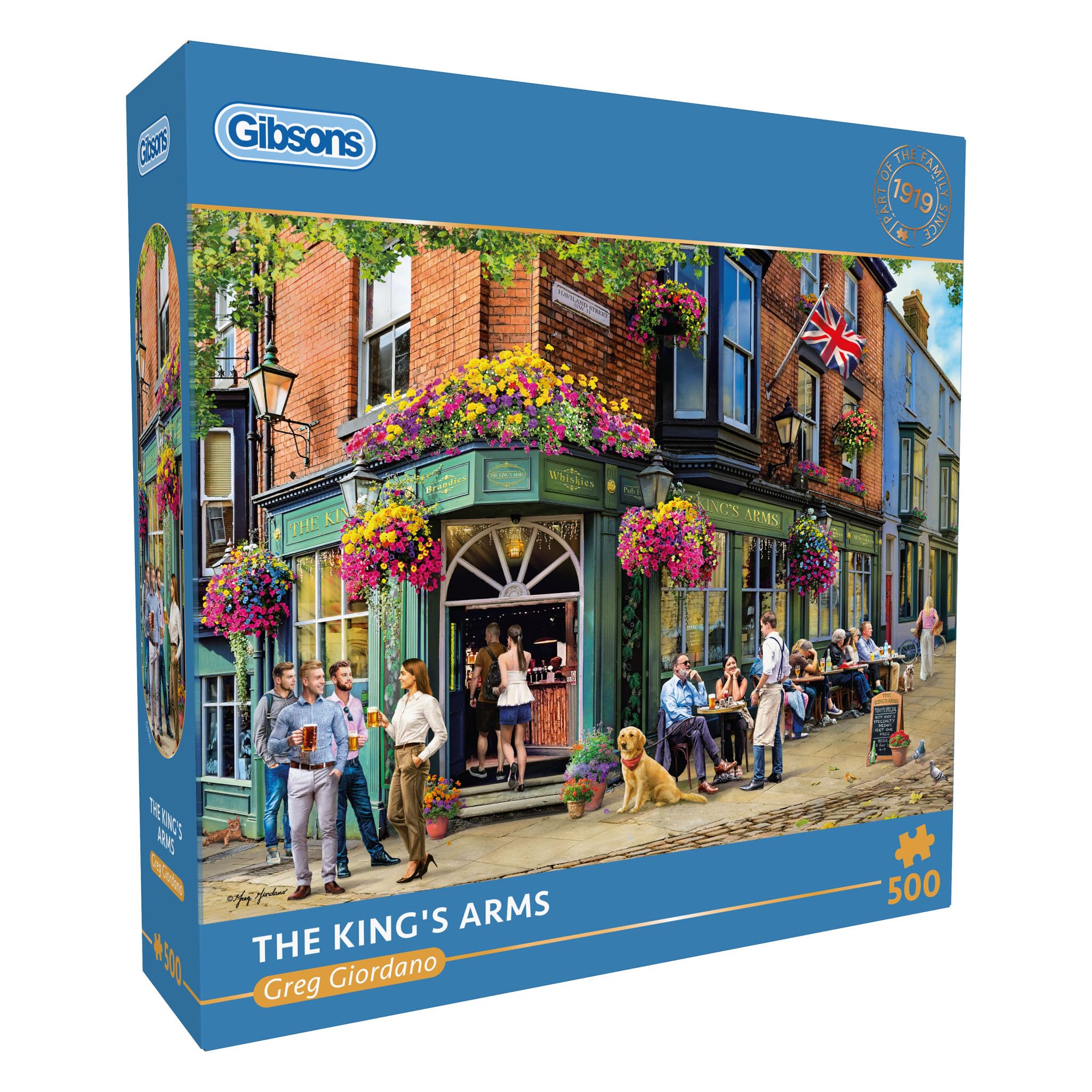 Gibsons The King's Arms 500 Piece Jigsaw Puzzle - British Pub Scene