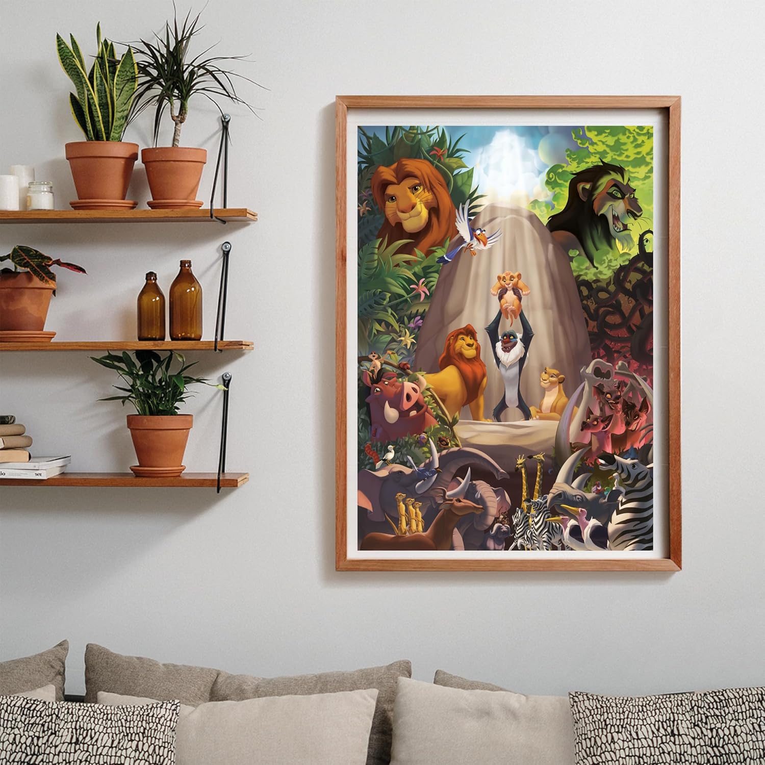 Clementoni 39902 Jigsaw Puzzle - 1000 Pieces, Lion King Disney Theme, Compact Box 8