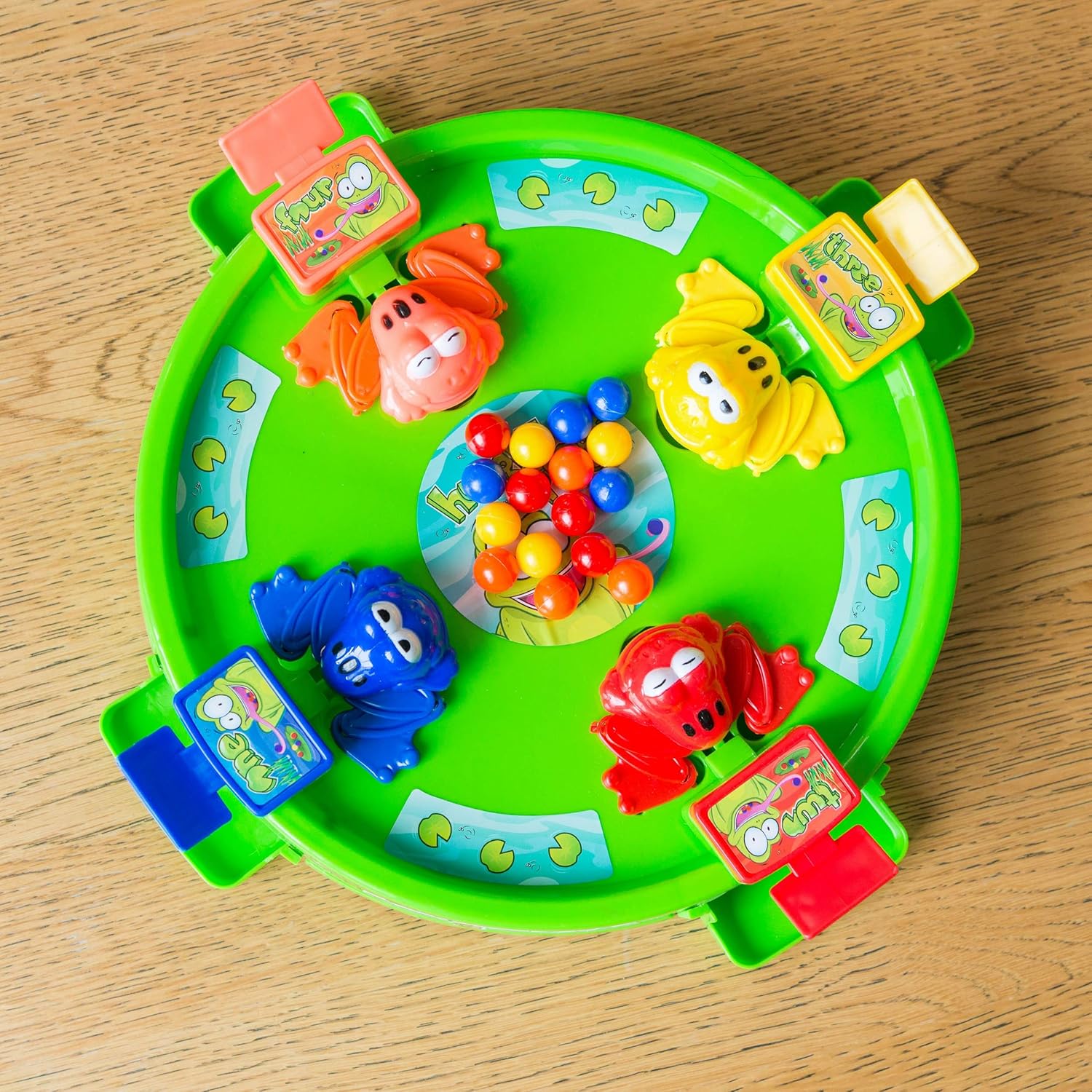 Toyrific Hungry Frogs Board Game for Kids, 4-Player Family Game 4