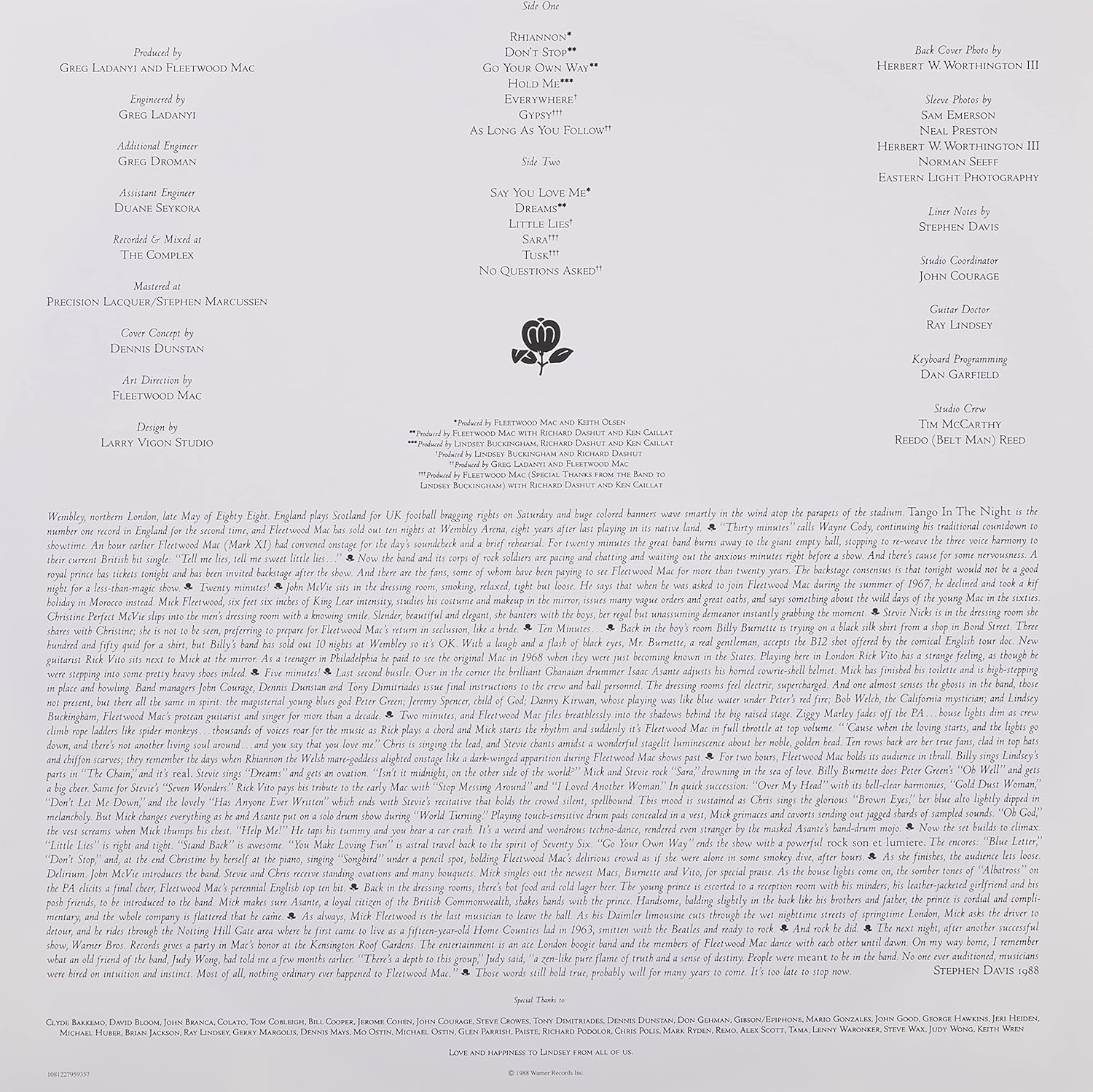 Fleetwood Mac - Greatest Hits VINYL 6