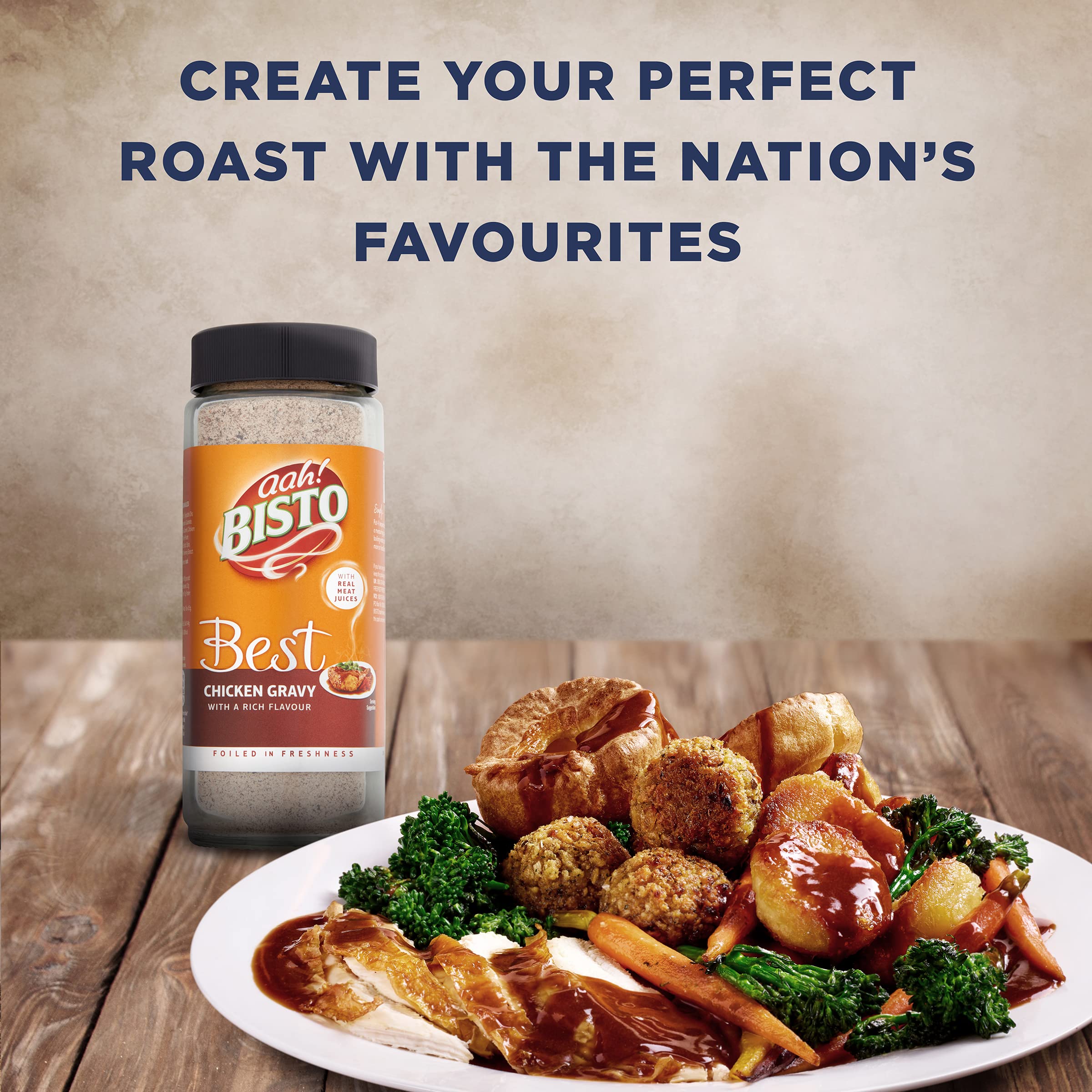 Bisto - Best Chicken Gravy Granules Made with Real Meat Juice, 390g Jar 4