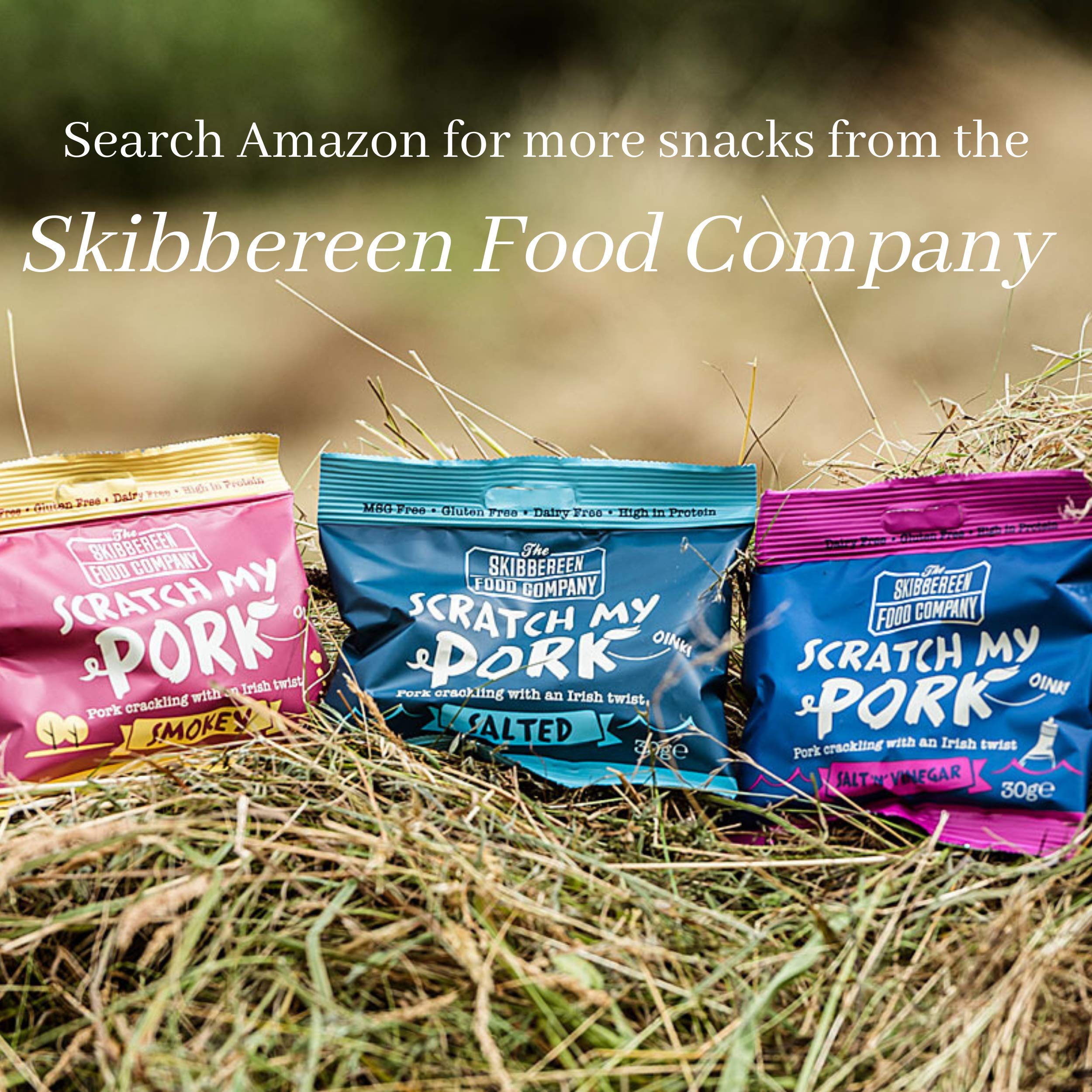 The Skibbereen Food Company Scratch My Pork Bulk Salted Pork Scratchings 250g 6