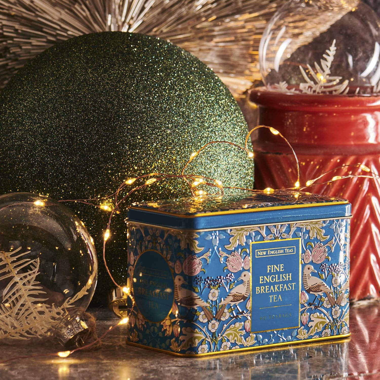 New English Teas Song Thrush and Berries Tea Tin with 40 English Breakfast Teabags 5