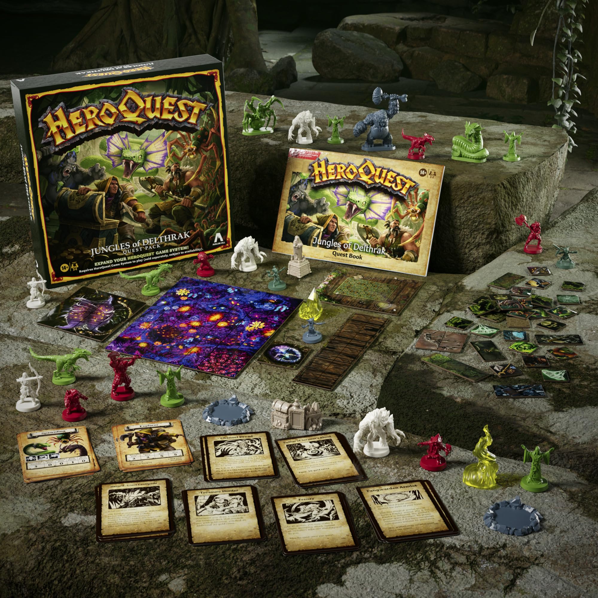 Avalon Hill HeroQuest Jungles of Delthrak Quest Pack – Expansion for HeroQuest Game System 8