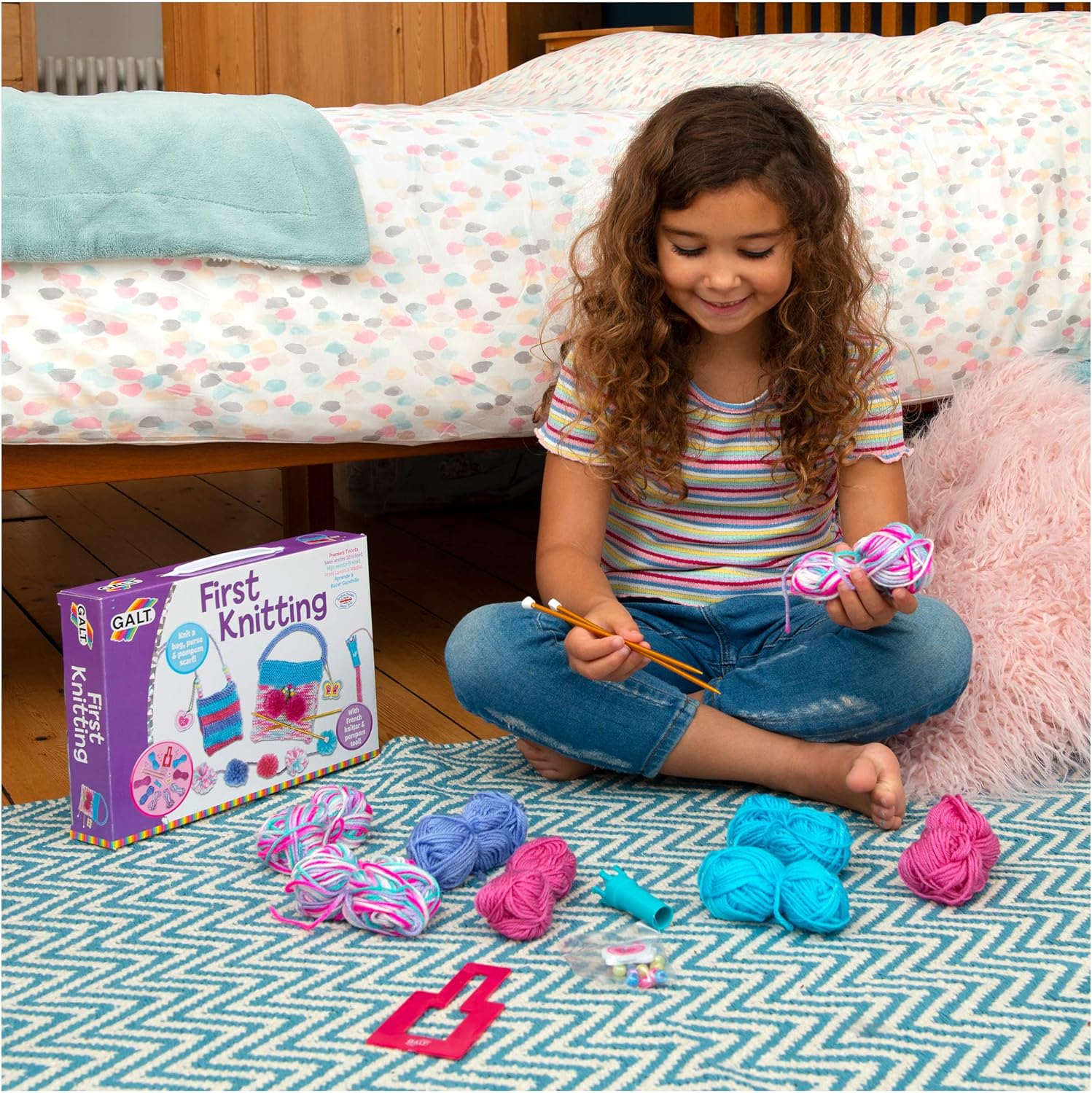 Galt First Knitting Craft Kit for Kids, Ages 6+ 5