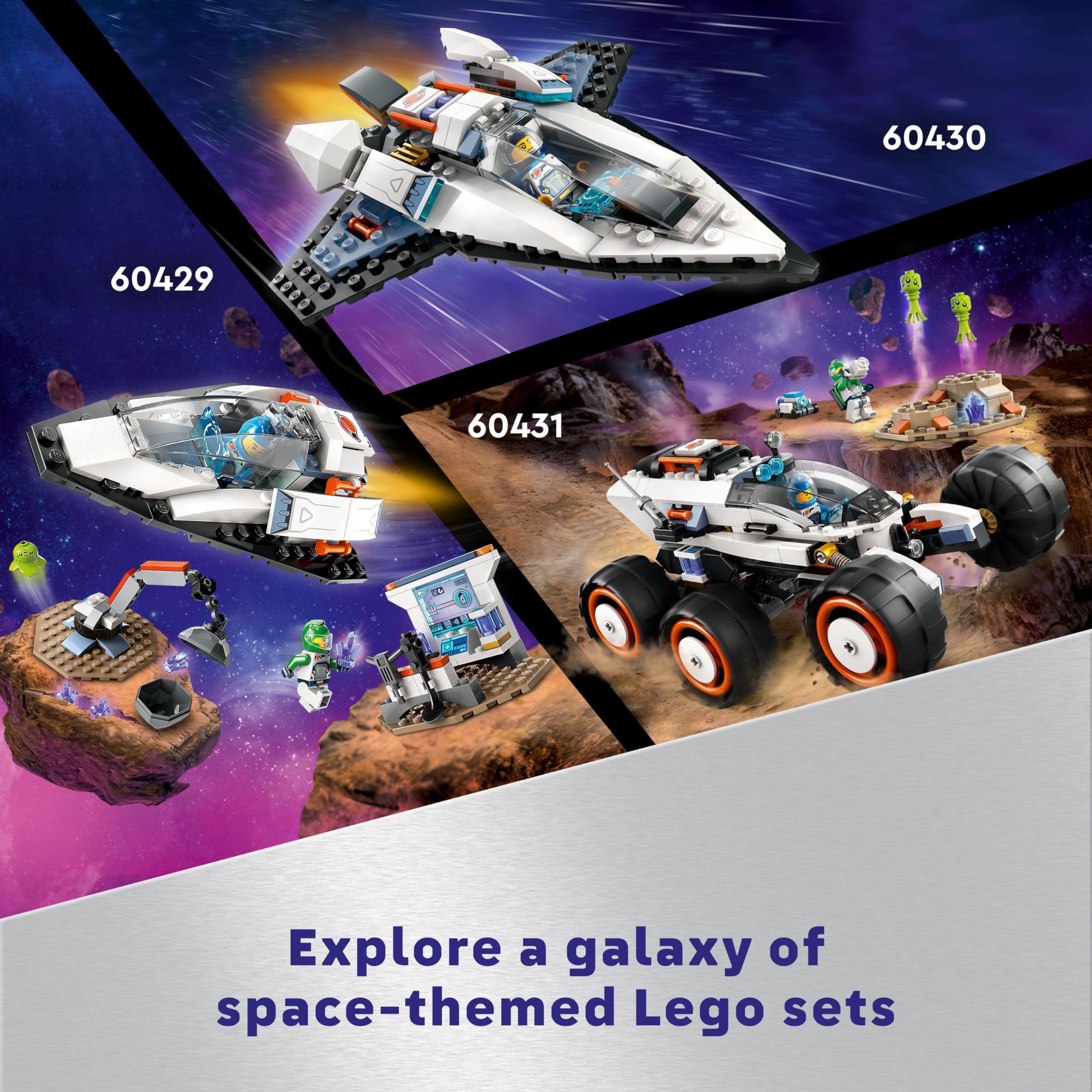 LEGO City Spaceship and Asteroid Discovery Playset - Building Toy for Ages 4+ 13