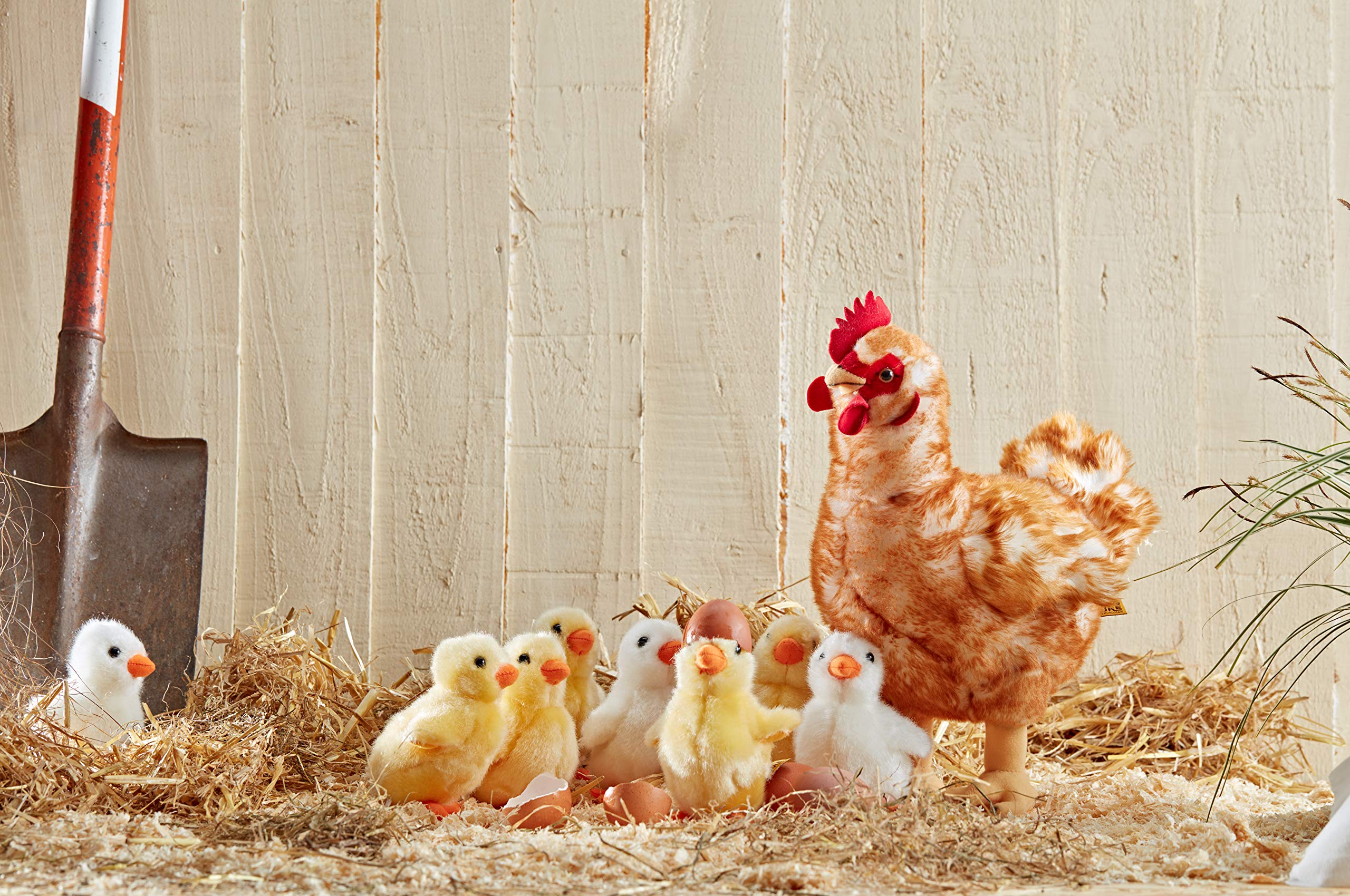 Living Nature Fluffy Chick Plush Toy - Realistic Soft Stuffed Animal for Kids & Collectors 9