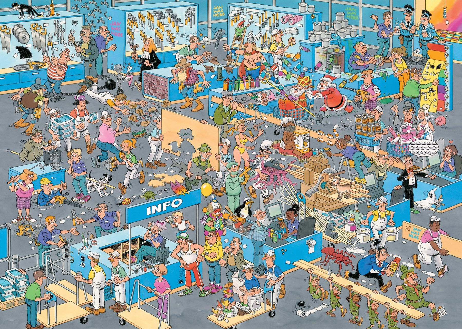 Jan Van Haasteren DIY Shop & Renovation Project - 2 x 1000 Piece Adult Puzzle Set 4