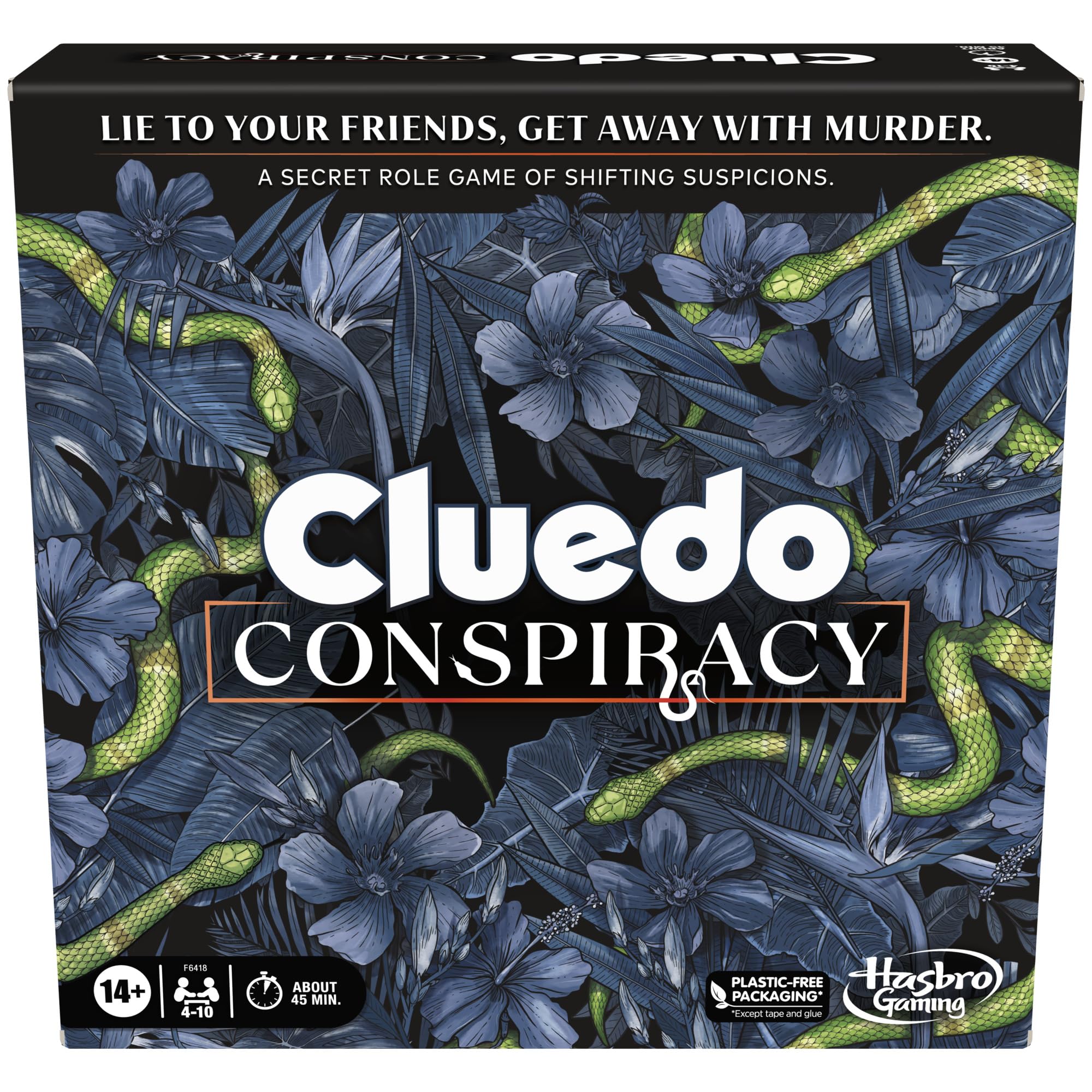 Hasbro Gaming Cluedo Conspiracy Detective Board Game for 4-10 Players