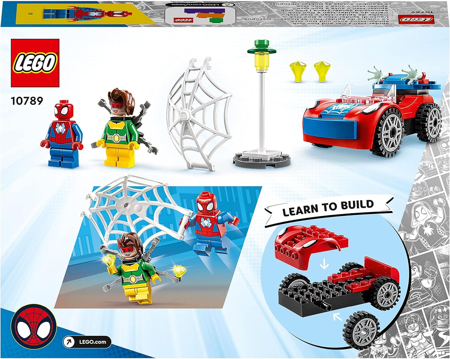 LEGO 10789 Marvel Spider-Man's Car and Doc Ock Playset - Building Toy for Kids 4+ 7