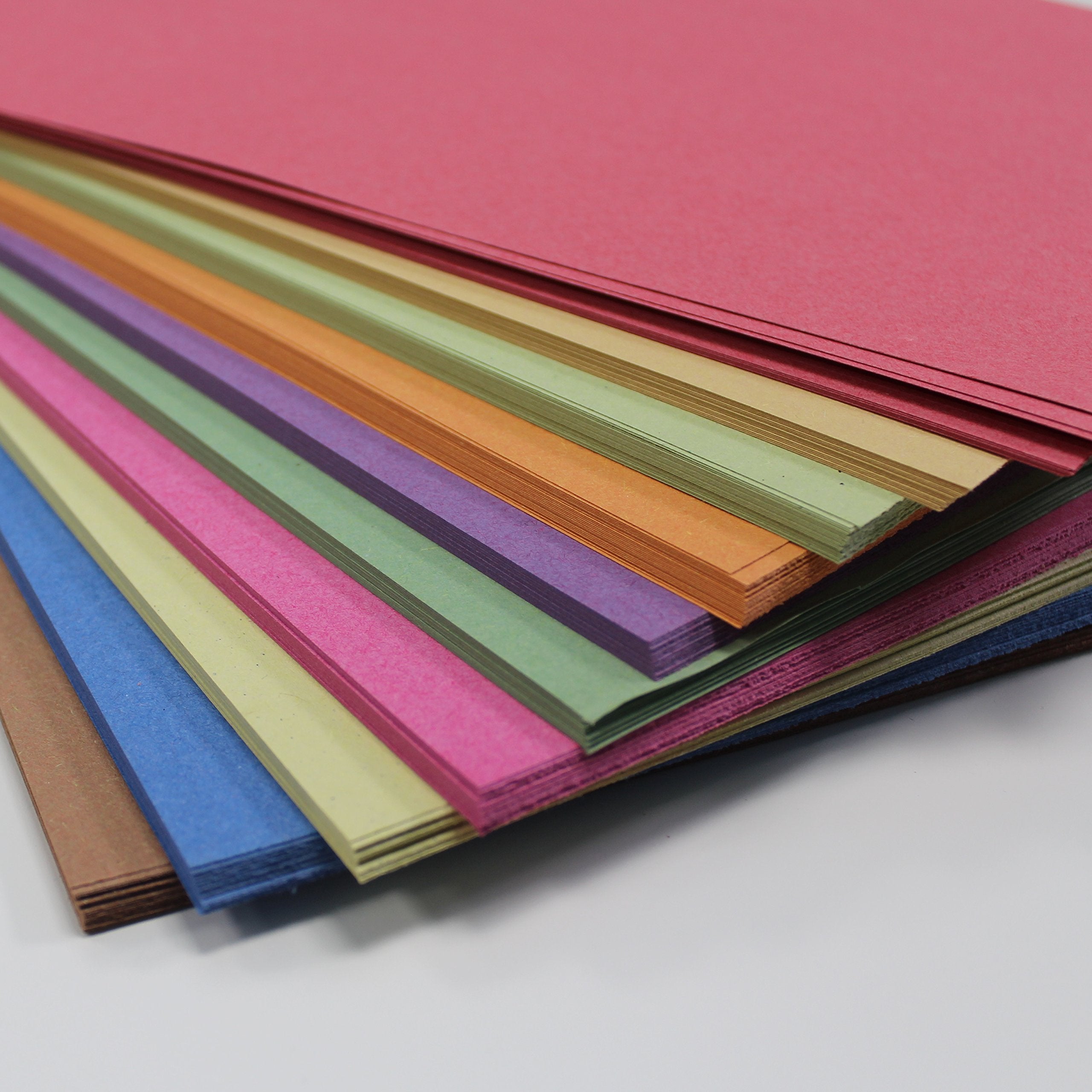 Be Creative A3 Recycled Sugar Paper - 10 Colours, 100gsm, 100 Sheets | Ideal for Pastel & Chalk