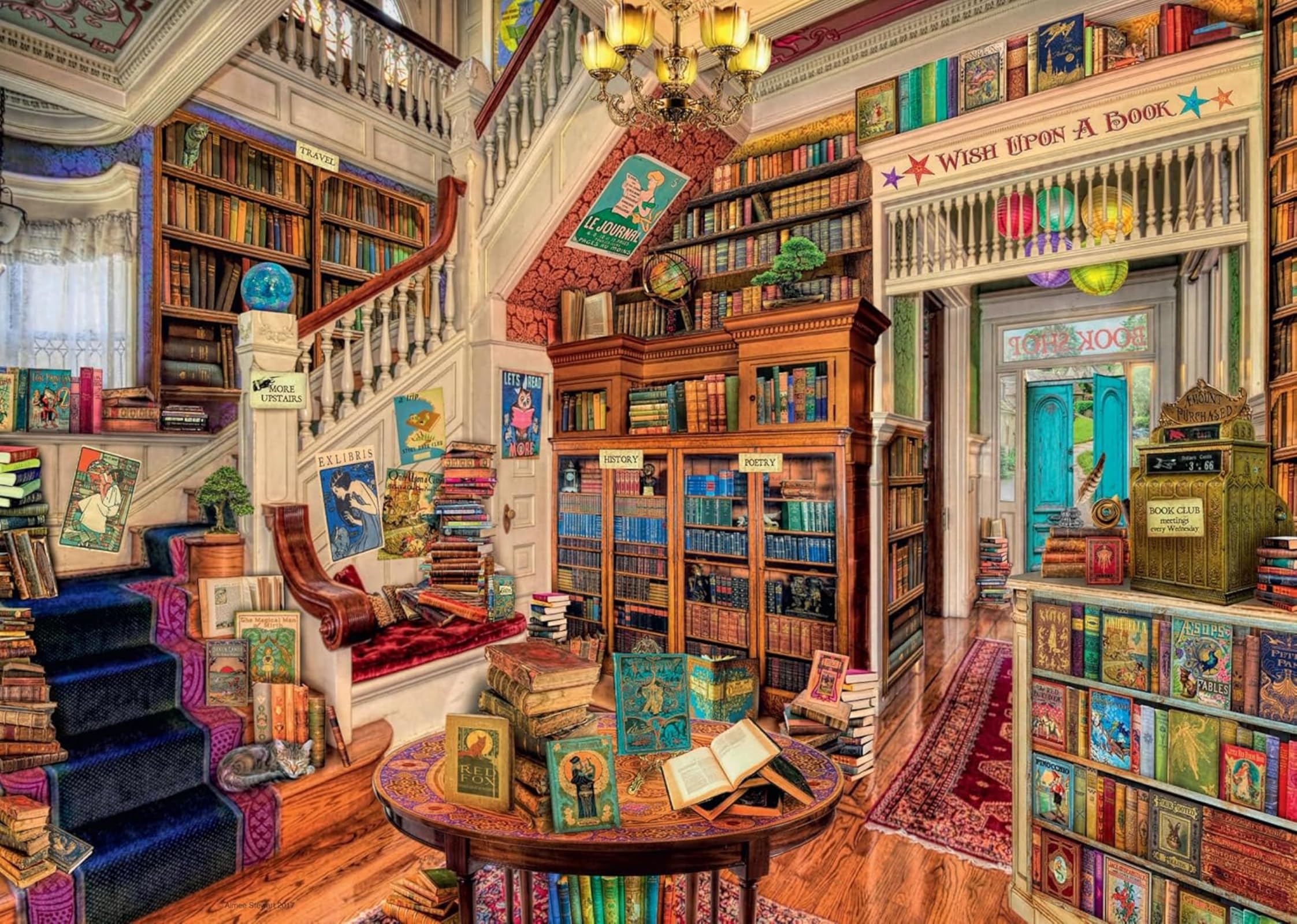 Ravensburger The Fantasy Bookshop 1000 Piece Jigsaw Puzzle for Adults and Kids Age 12+