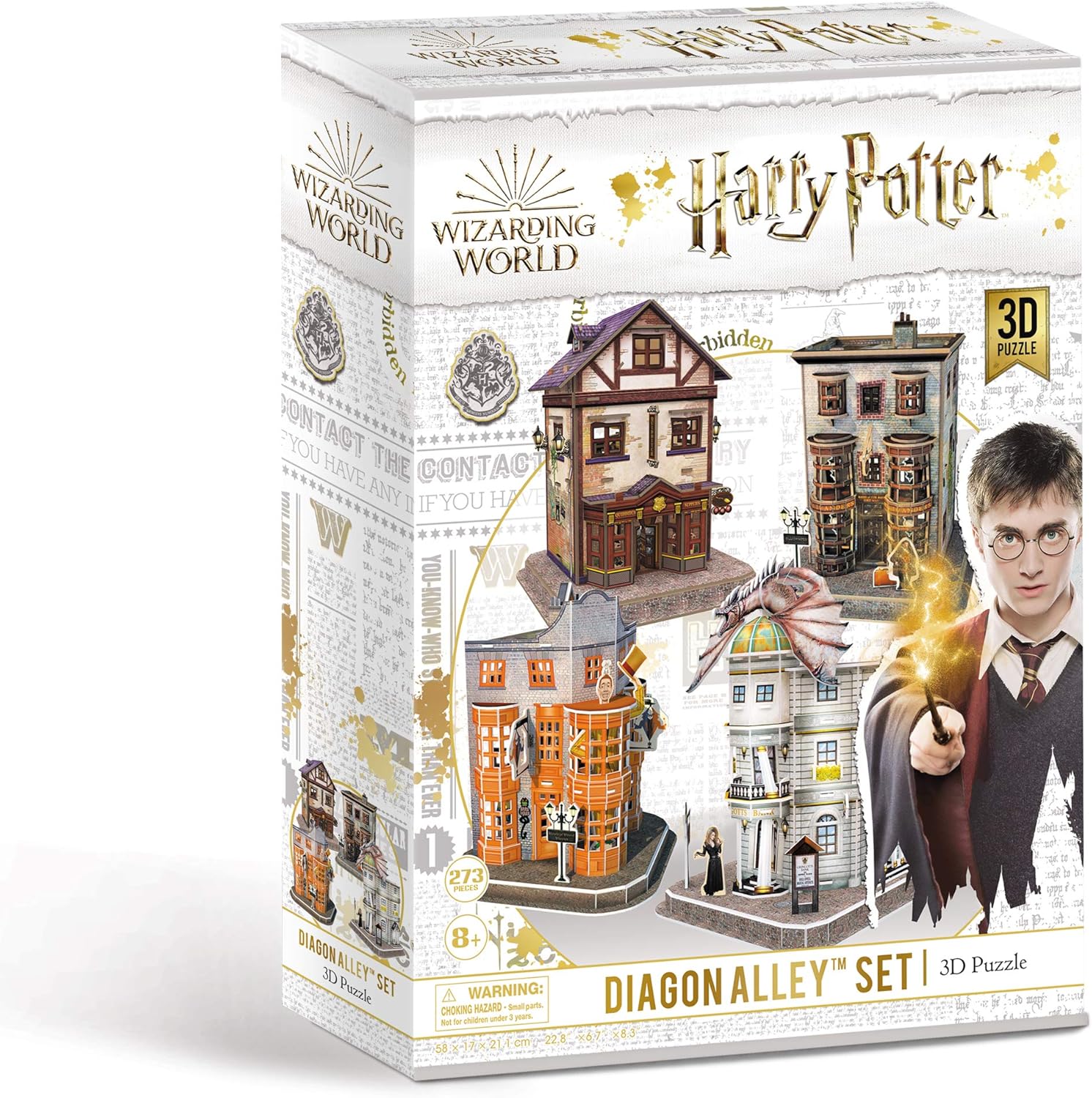 Harry Potter 7585 Diagon Alley 4-in-1 3D Puzzle Set - Foam Building Kit for Ages 8+ 4